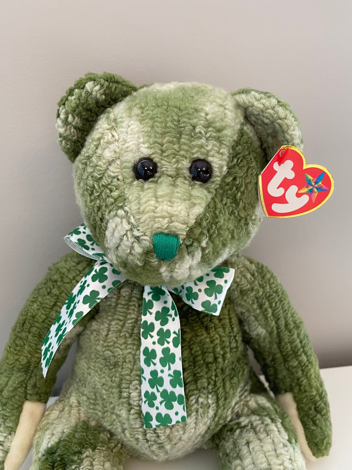 Ty Beanie Buddy “Mcwooly” the Irish Bear (13 inch)