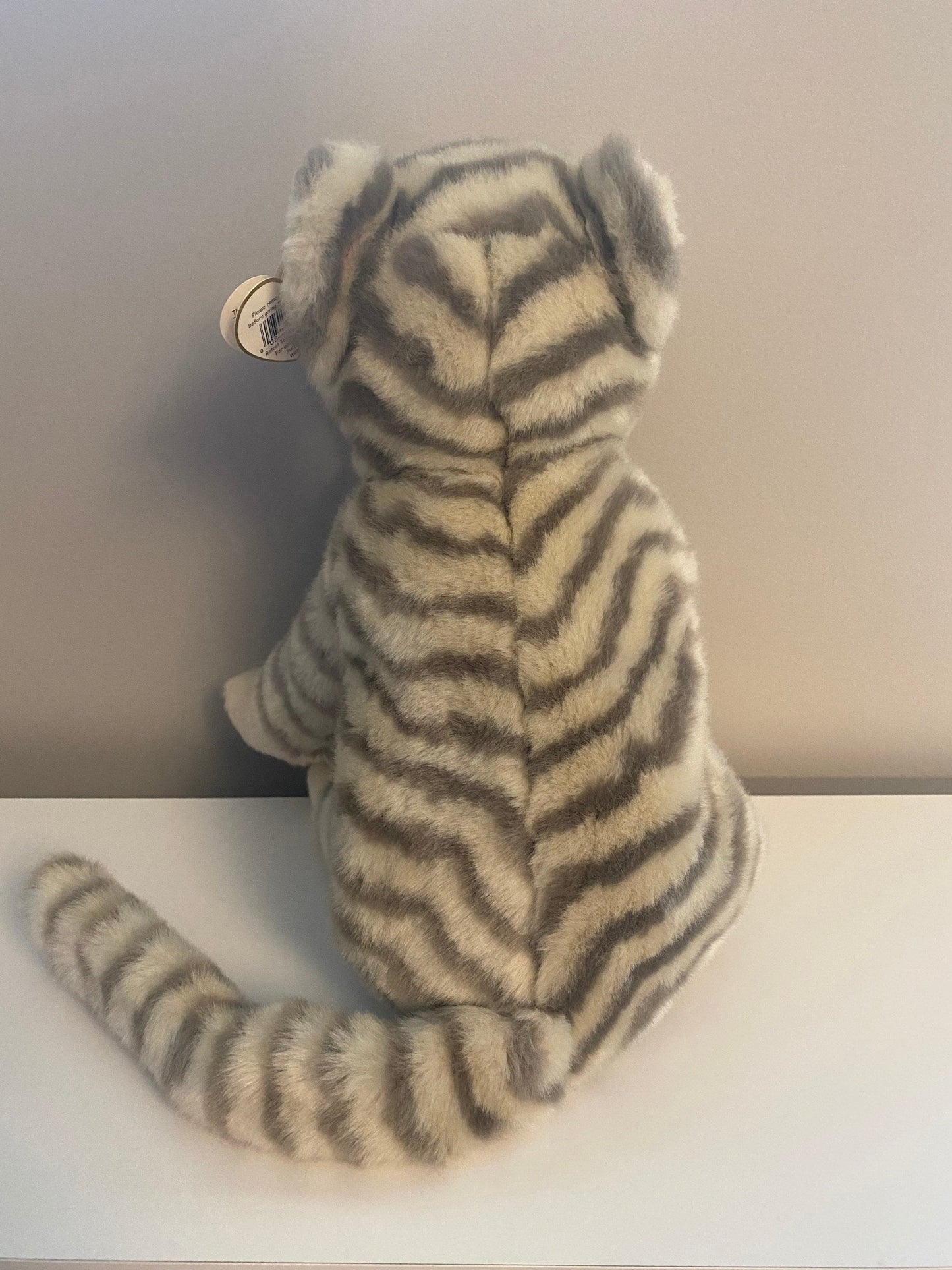 Ty Beanie Buddy “Silver” the Tabby Cat - Stripe Patterns Vary (12 inch)