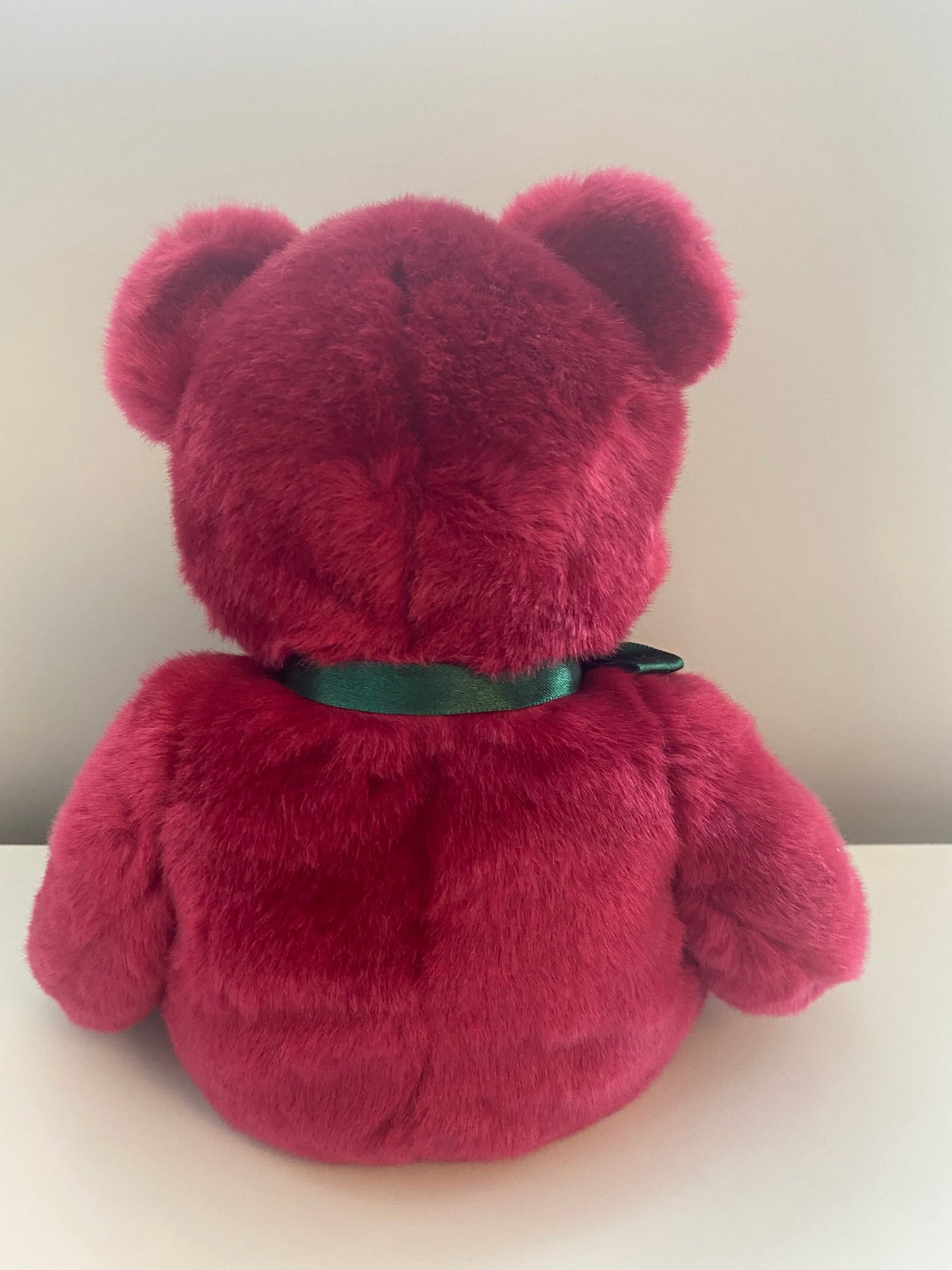 Ty Beanie Buddy “Teddy” the Bear! Cranberry Colouring! (14 inch)