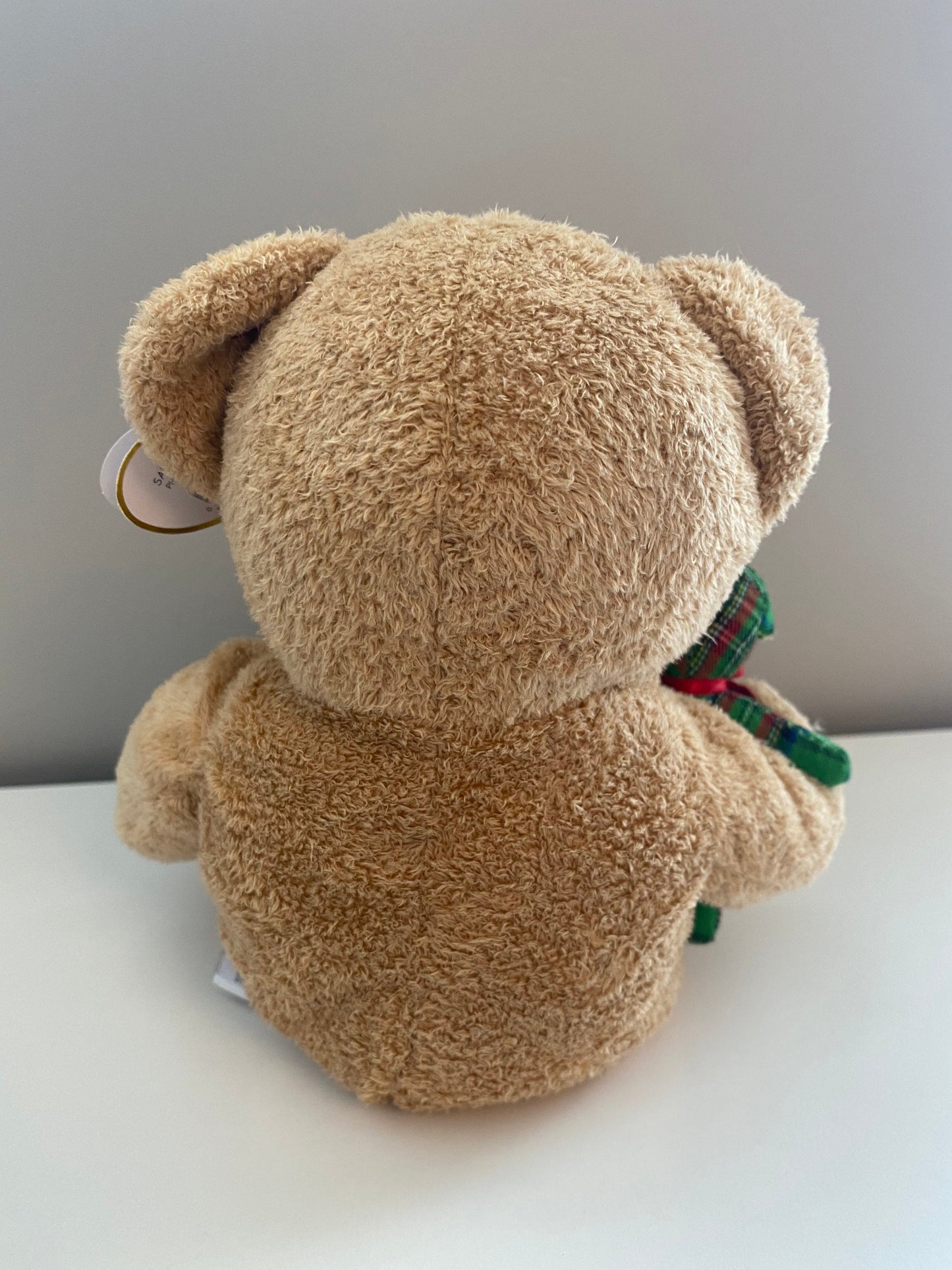 Ty Pluffies Collection “Beary Merry” the Teddy Bear holding baby teddy (9 inch)