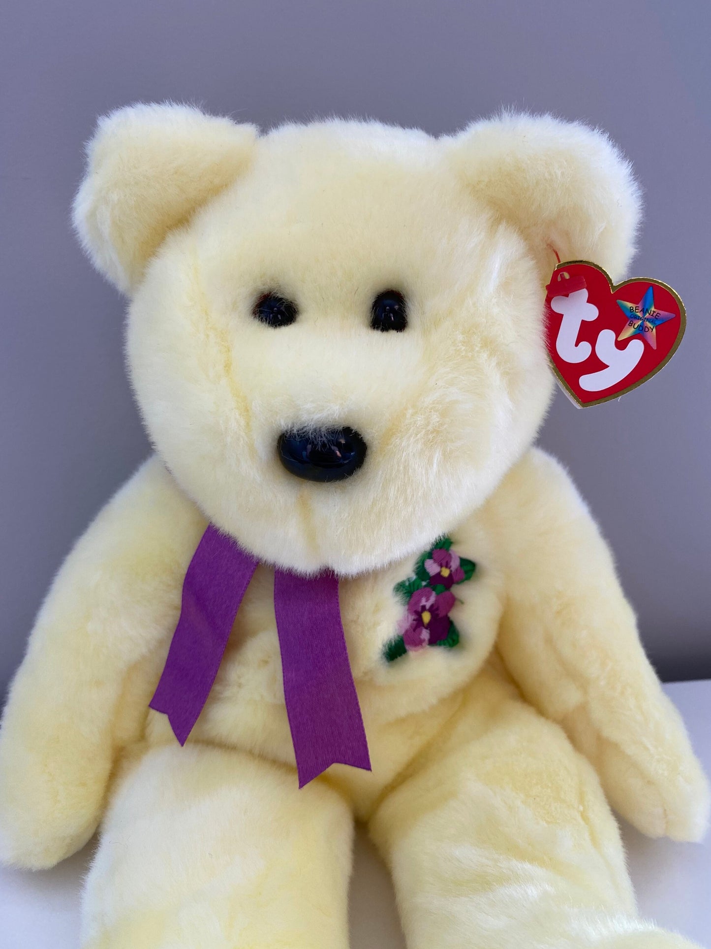 Ty Beanie Buddy “Mother” the Yellow Bear  (13.5 inch)