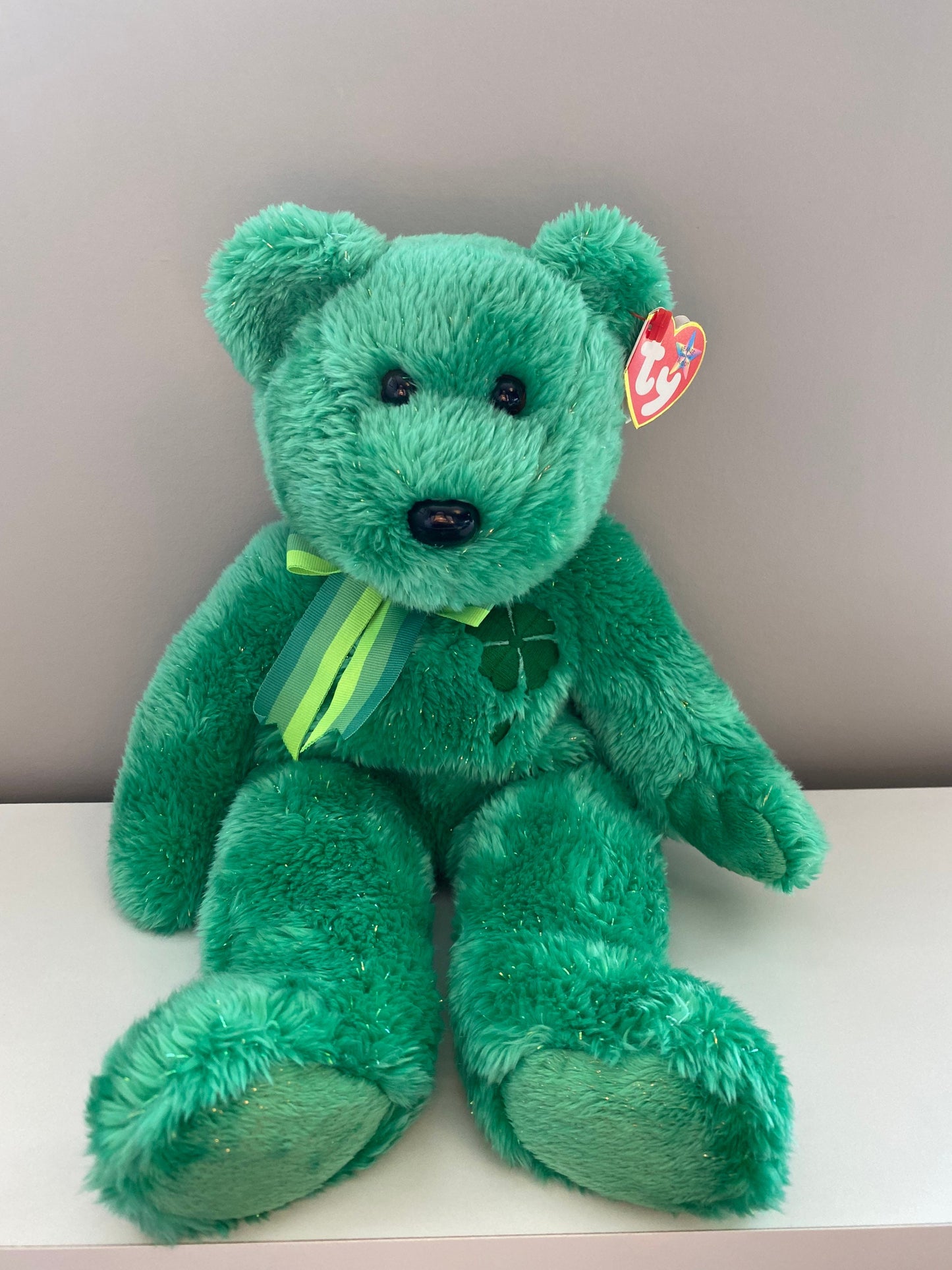 Ty Beanie Buddy “Dublin” the Green St Patricks Day Bear (13.5 inch)