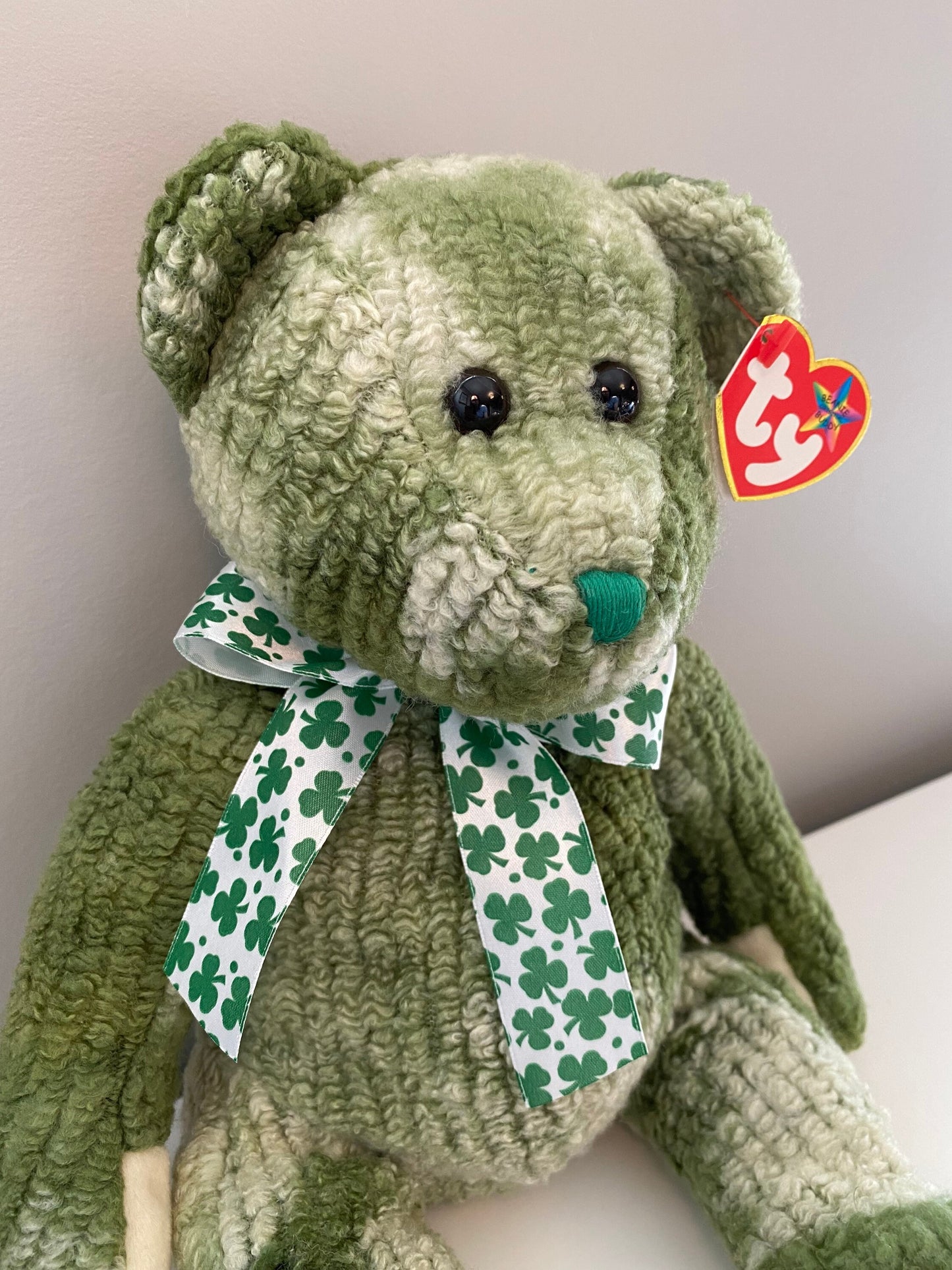 Ty Beanie Buddy “Mcwooly” the Irish Bear (13 inch)