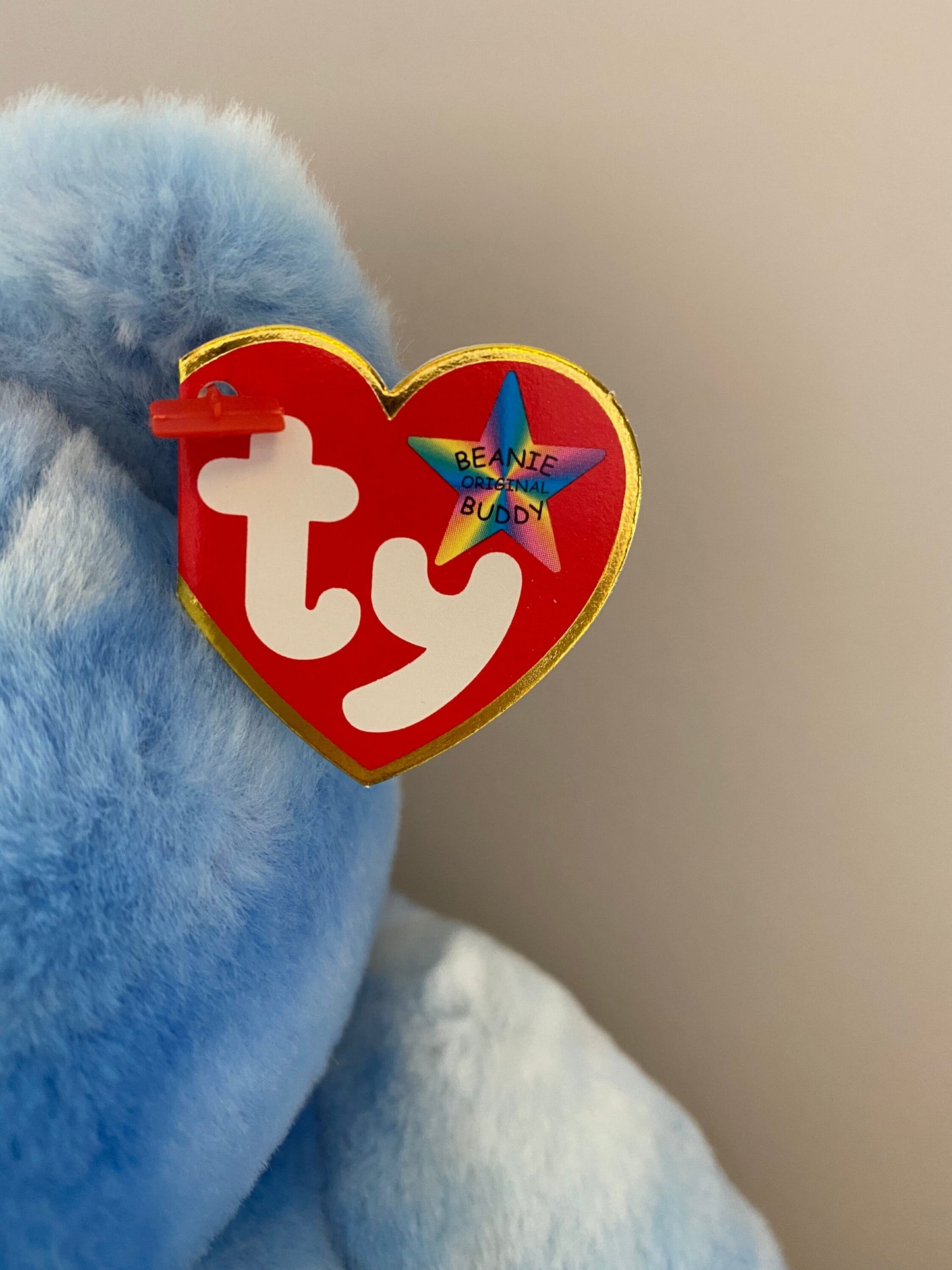 Ty Beanie Buddy “Peace” the Blue Bear  *Rare* (14 inch)