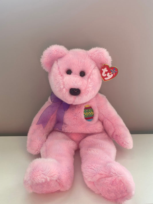 Ty Beanie Buddy “Eggs” the Pink Easter Bunny ! (13.5 inch)