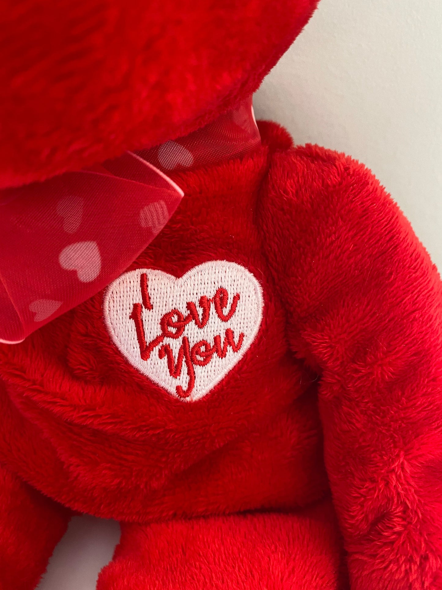 Ty Beanie Buddy “Secret” the Red I Love You Bear (13.5 inch)