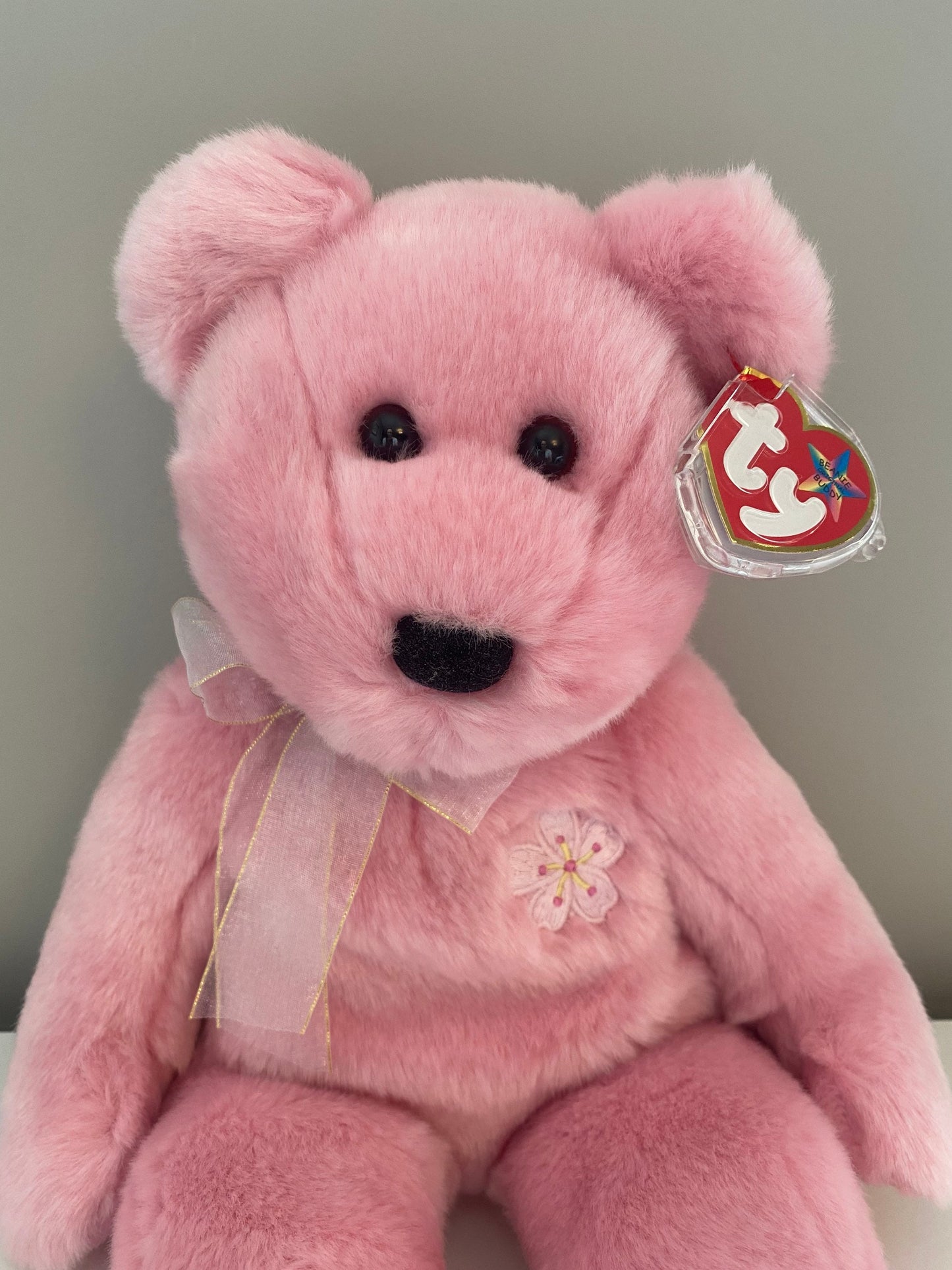 Ty Beanie Buddy “Sakura II” the Pink Bear - Japan Exclusive *Rare* (13.5 inch)