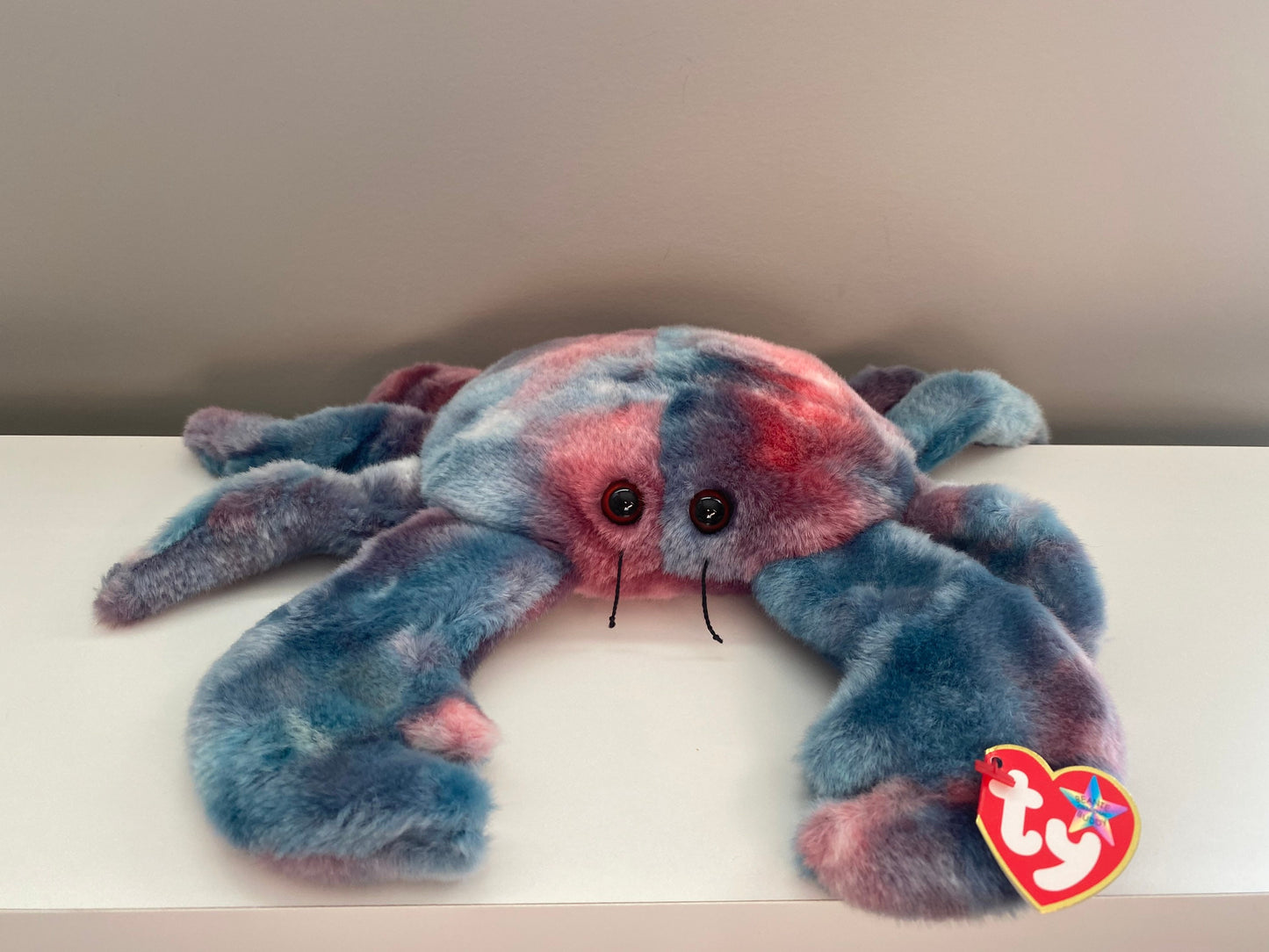 Ty Beanie Buddy “Digger” the Crab - *Tie-Dye Version* (12 inch)