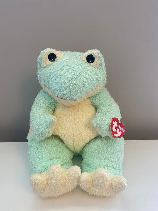 Ty Baby Pillow Pals Line “Frogbaby” the Frog with Rattle inside *Rare* (12 inch)