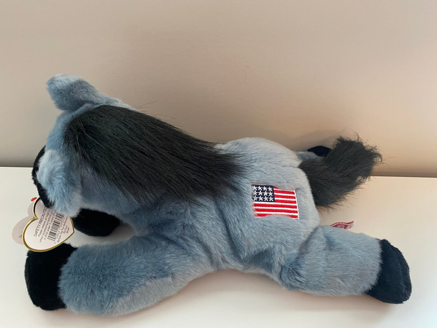 Ty Beanie Buddy “Lefty” the Patriotic Donkey (13 inch)