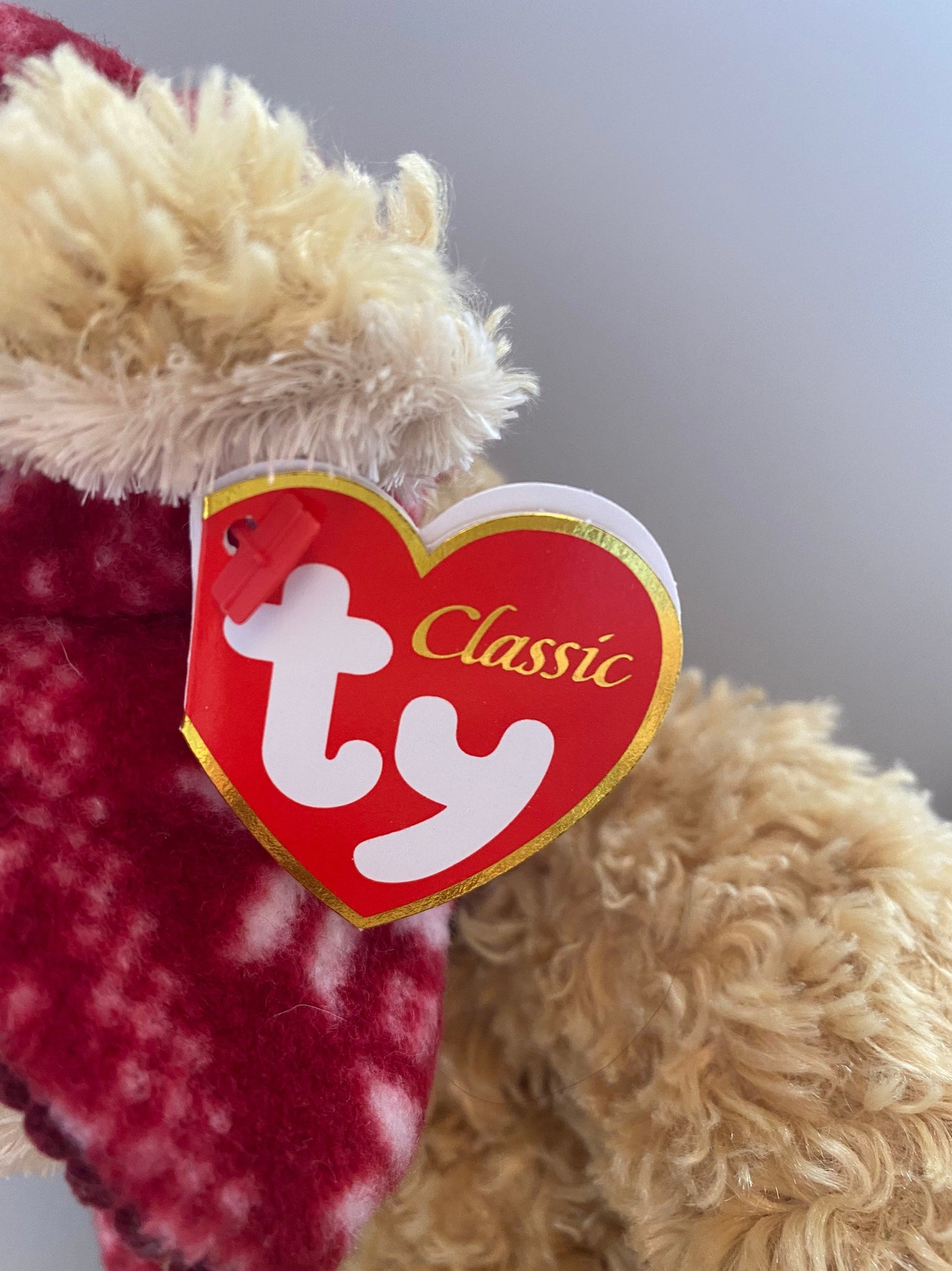 Ty Classics “Hudson” the Bear wearing Cute Hat and Scarf - Ready for Fall/Winter (13.5 inch)