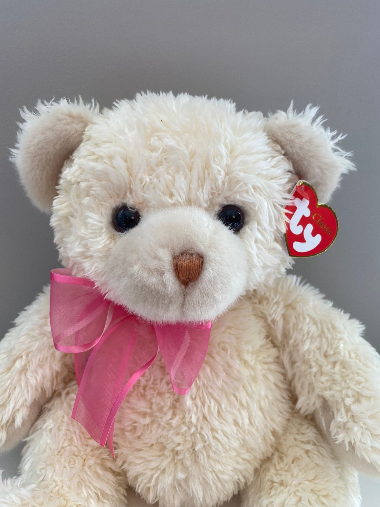 Ty Classics Collection “Tenderly” the Teddy Bear with Pink Bow - Walgreen’s Exclusive! (12 inch)