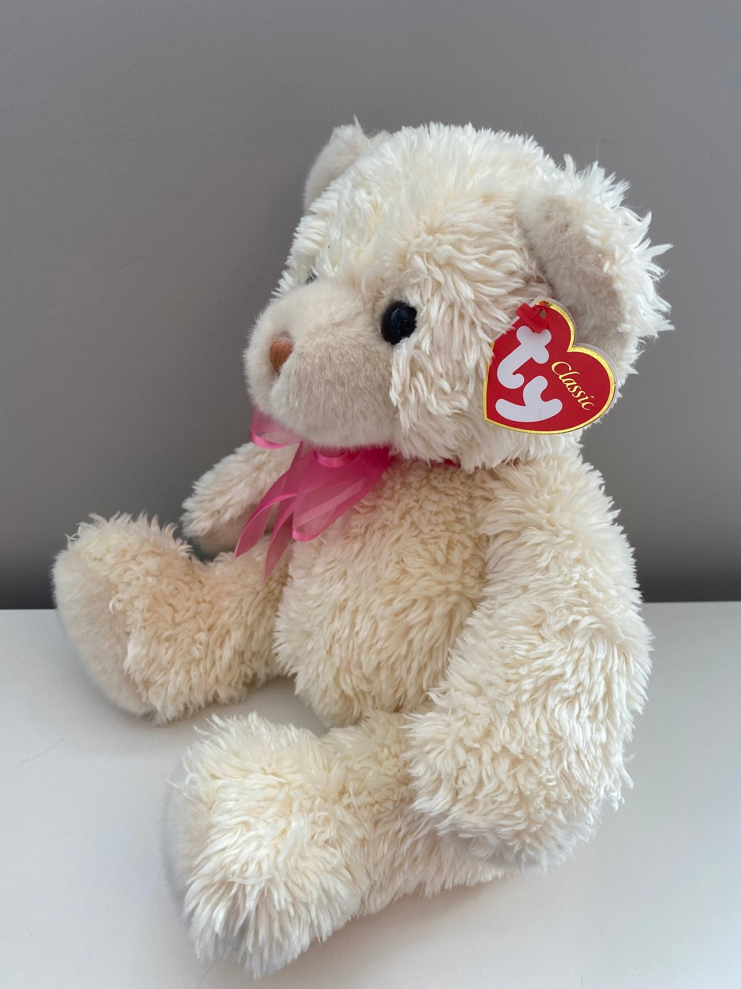 Ty Classics Collection “Tenderly” the Teddy Bear with Pink Bow - Walgreen’s Exclusive! (12 inch)