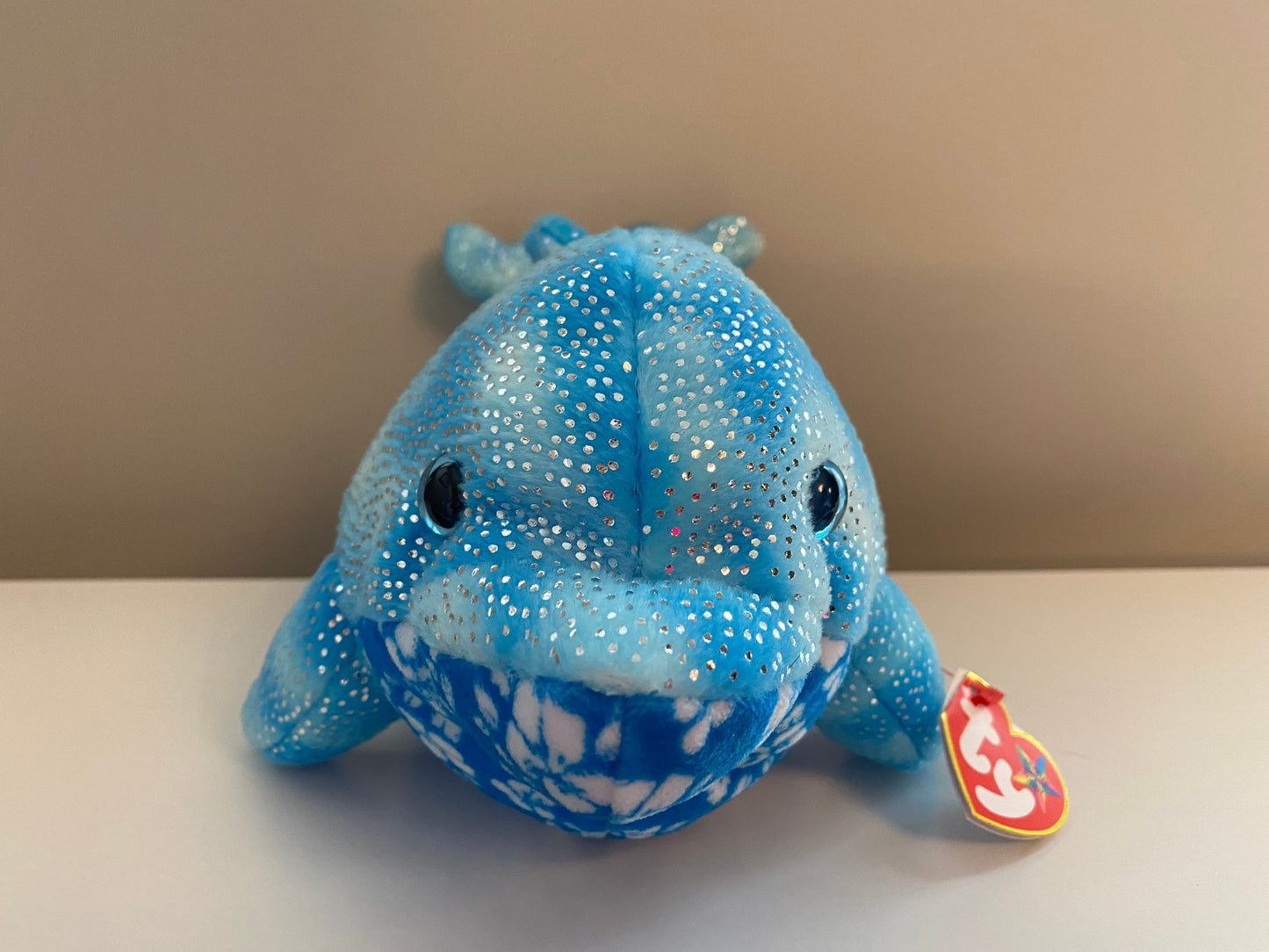 Ty Beanie Buddy “Docks” the  Blue Dolphin (14 inch)