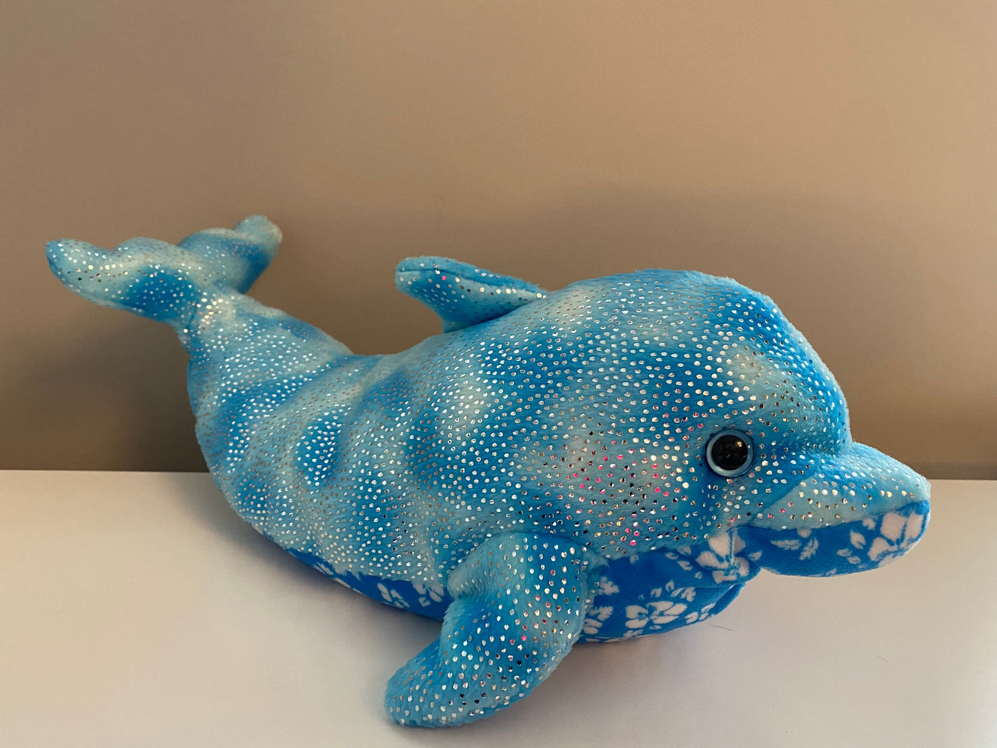 Ty Beanie Buddy “Docks” the  Blue Dolphin (14 inch)