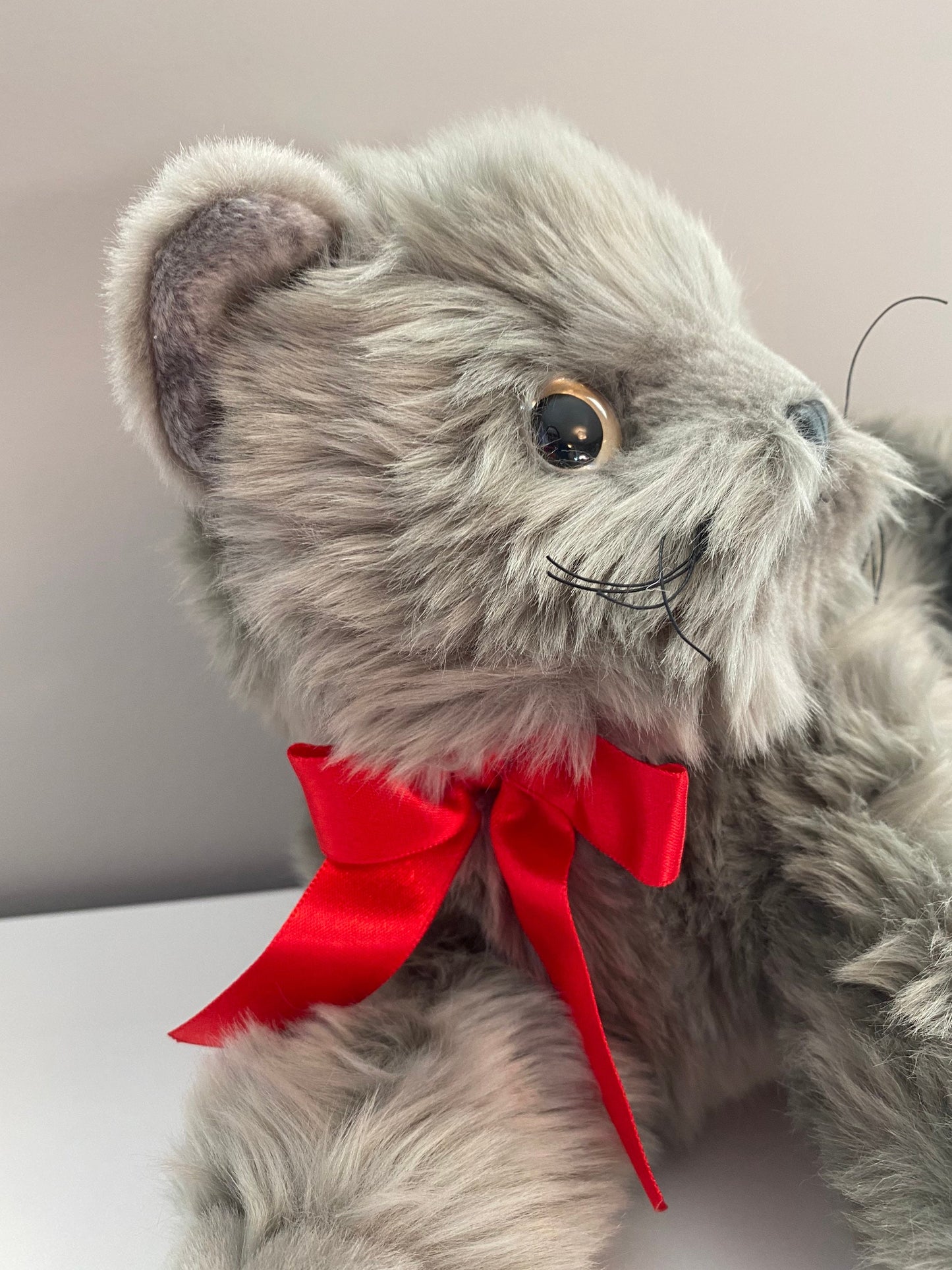 Ty Beanie Buddy “Beani” the Grey Long-Haired Cat! (13 inch)