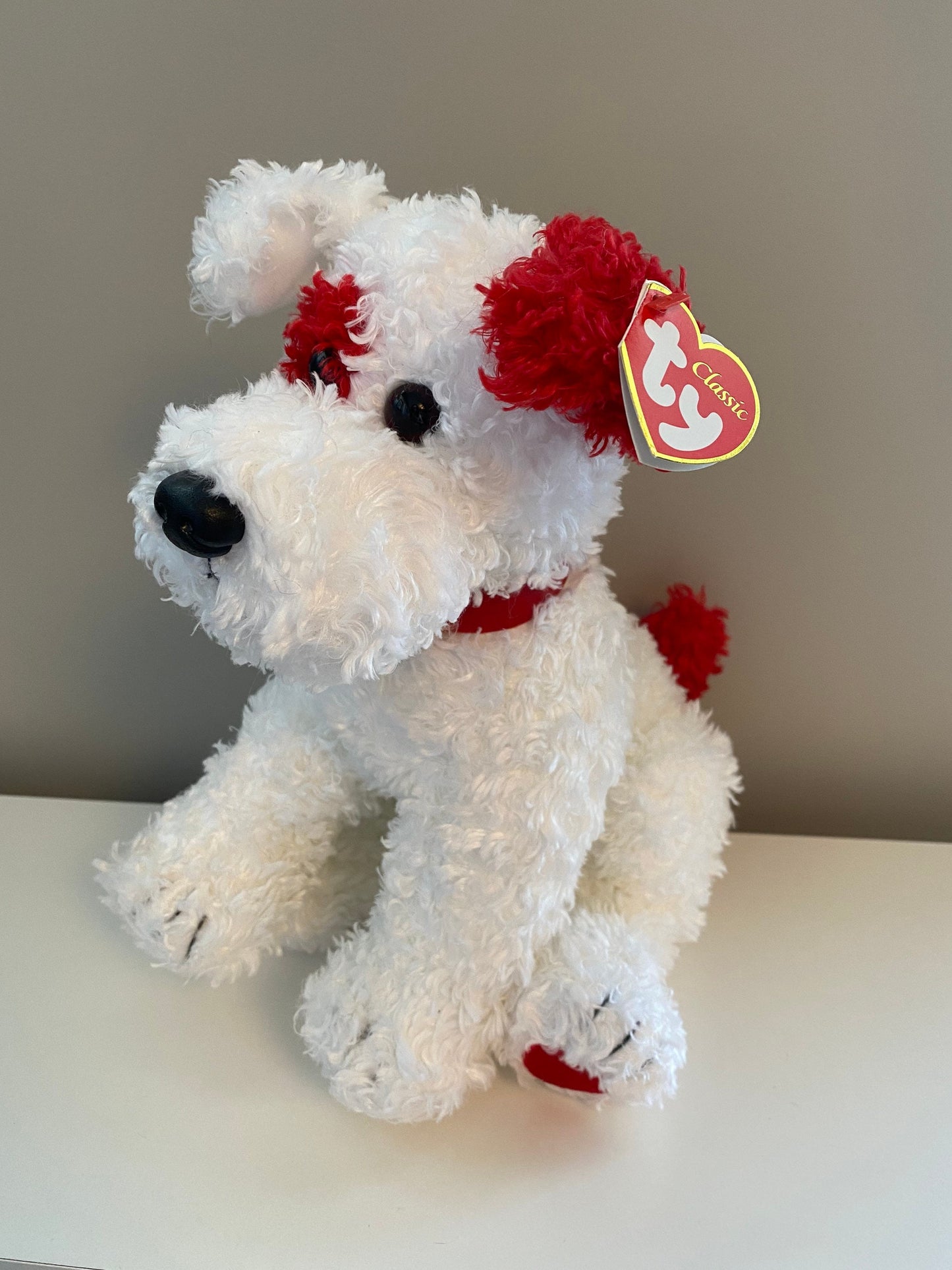 Ty Classics Collection “Cyrano” the Red and White Dog - Carlton Cards Exclusive (12 inch)