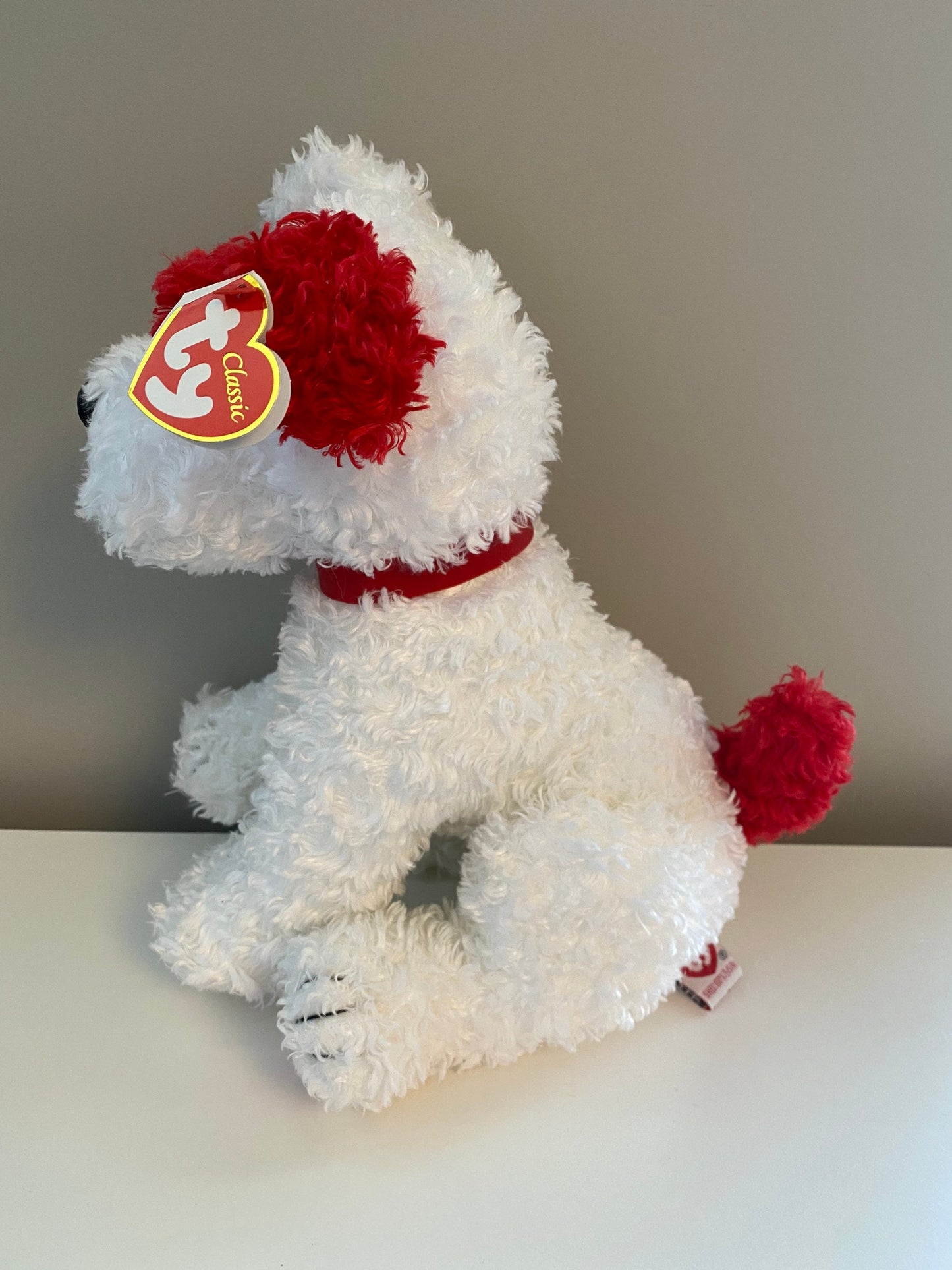 Ty Classics Collection “Cyrano” the Red and White Dog - Carlton Cards Exclusive (12 inch)