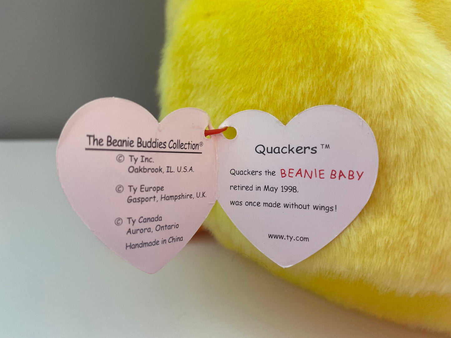 Ty Beanie Buddy “Quackers” the duck! (9.5 inch)