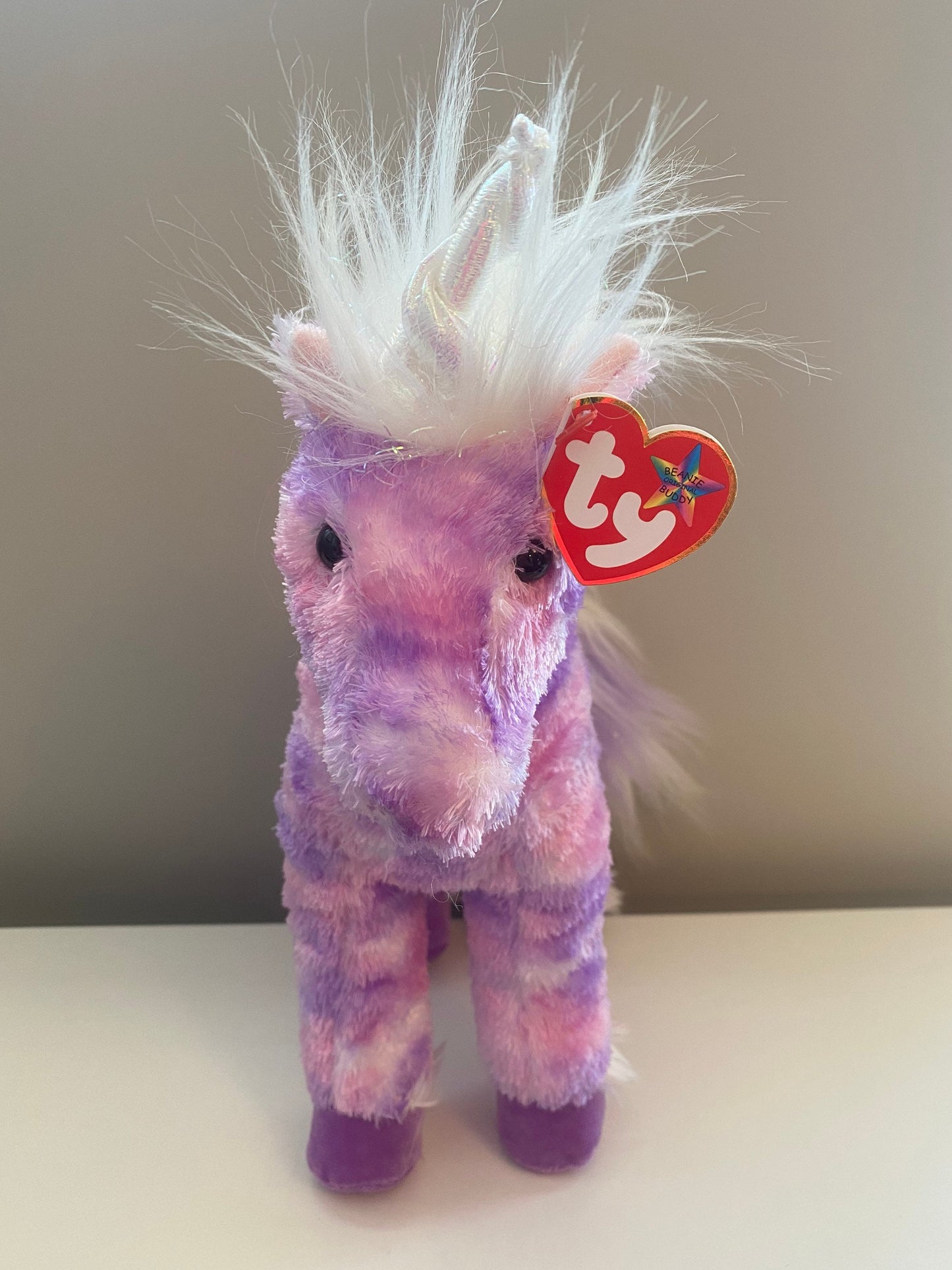 Ty Beanie Buddy “Charmed” the Purple and Pink Unicorn *Rare* (14 inch)