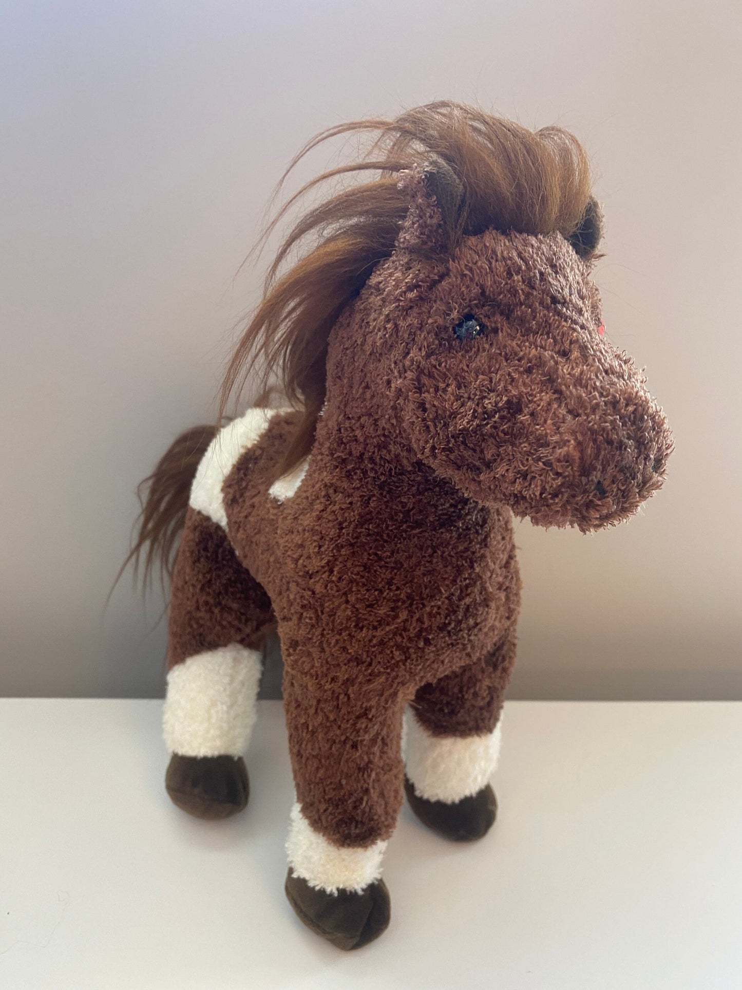 Ty Beanie Buddy “Thunderbolt” the Brown and White Horse (11 inch)