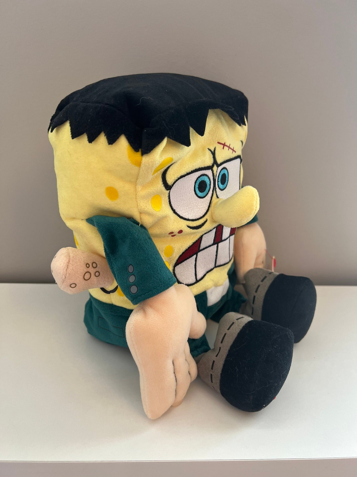 Ty Beanie Buddy “SpongeBob Frankenstein” from TV & Movie Show SpongeBob SquarePants (13 inch)