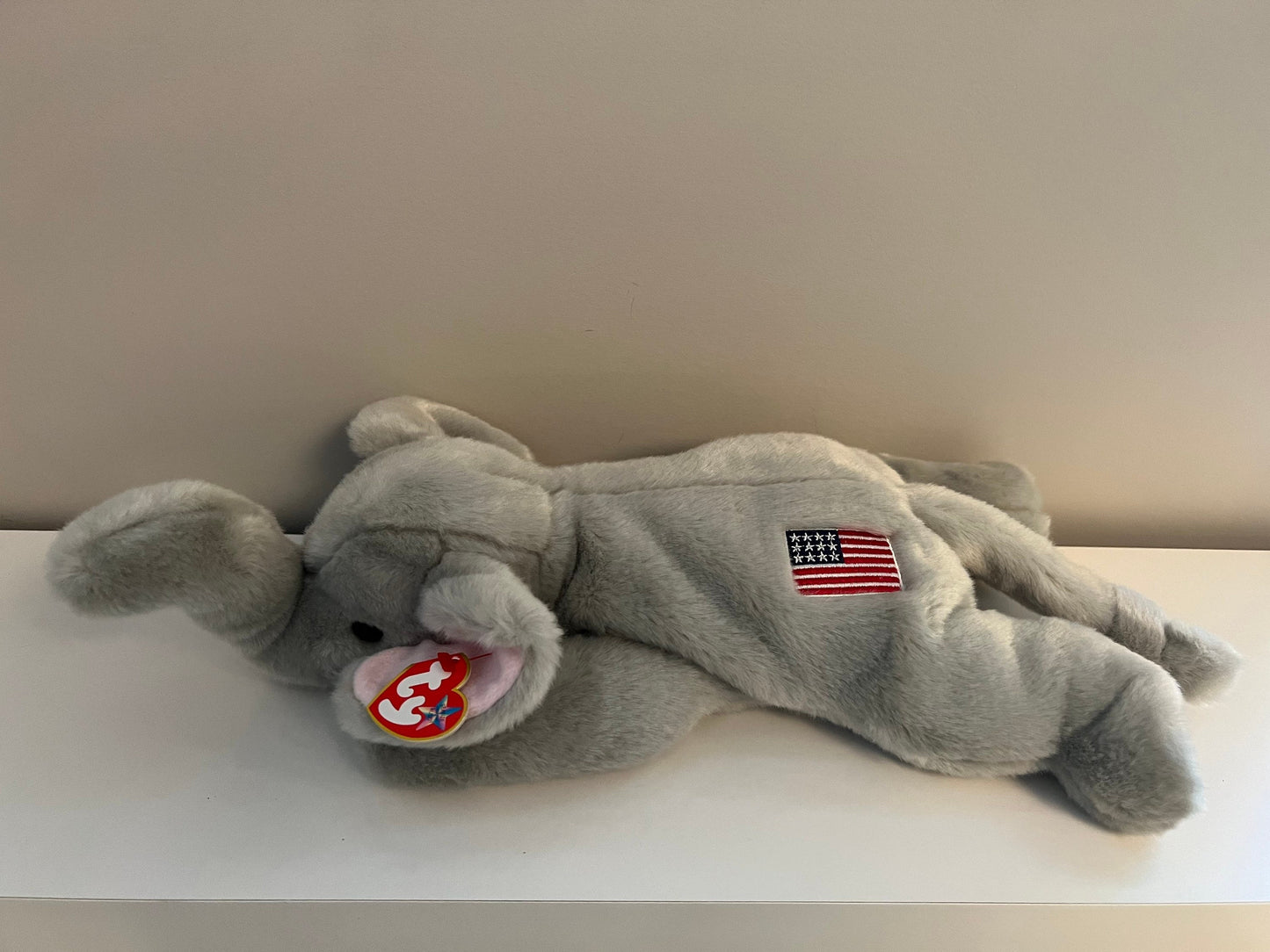 Ty Beanie Buddy “Righty” the Patriotic Elephant (15 inch)