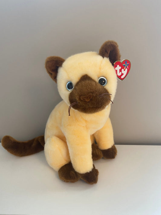 Ty Beanie Buddy “Siam” the Siamese Cat (12 inch)