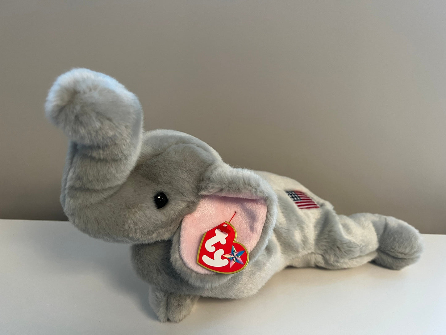 Ty Beanie Buddy “Righty” the Patriotic Elephant (15 inch)