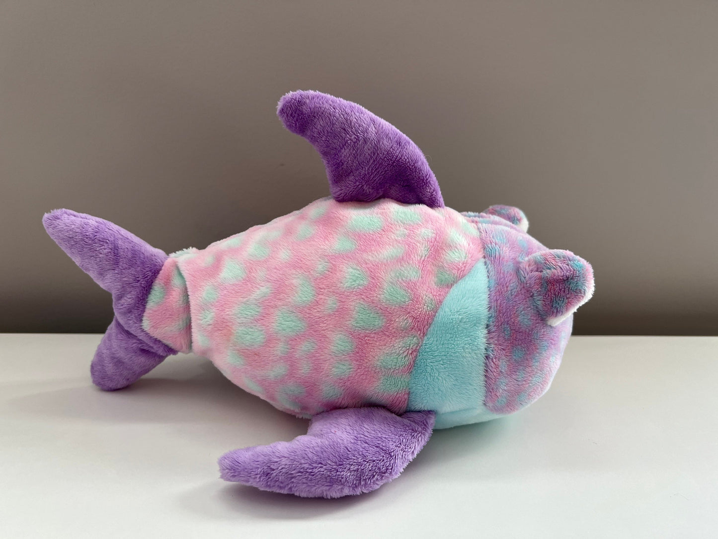 Ty Pluffies Collection “Googly” the Purple and Blue Fish! (10 inch)