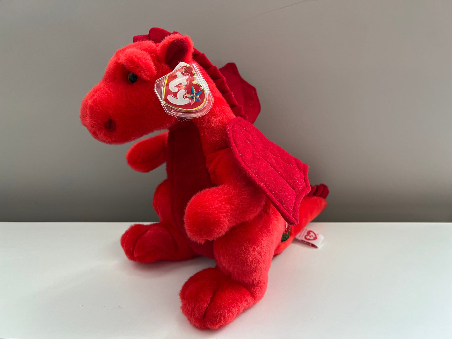 Ty Beanie Buddy “Y Ddraig Goch” the Red Dragon - Original Version - UK Exclusive *Rare!!* (11 inch)