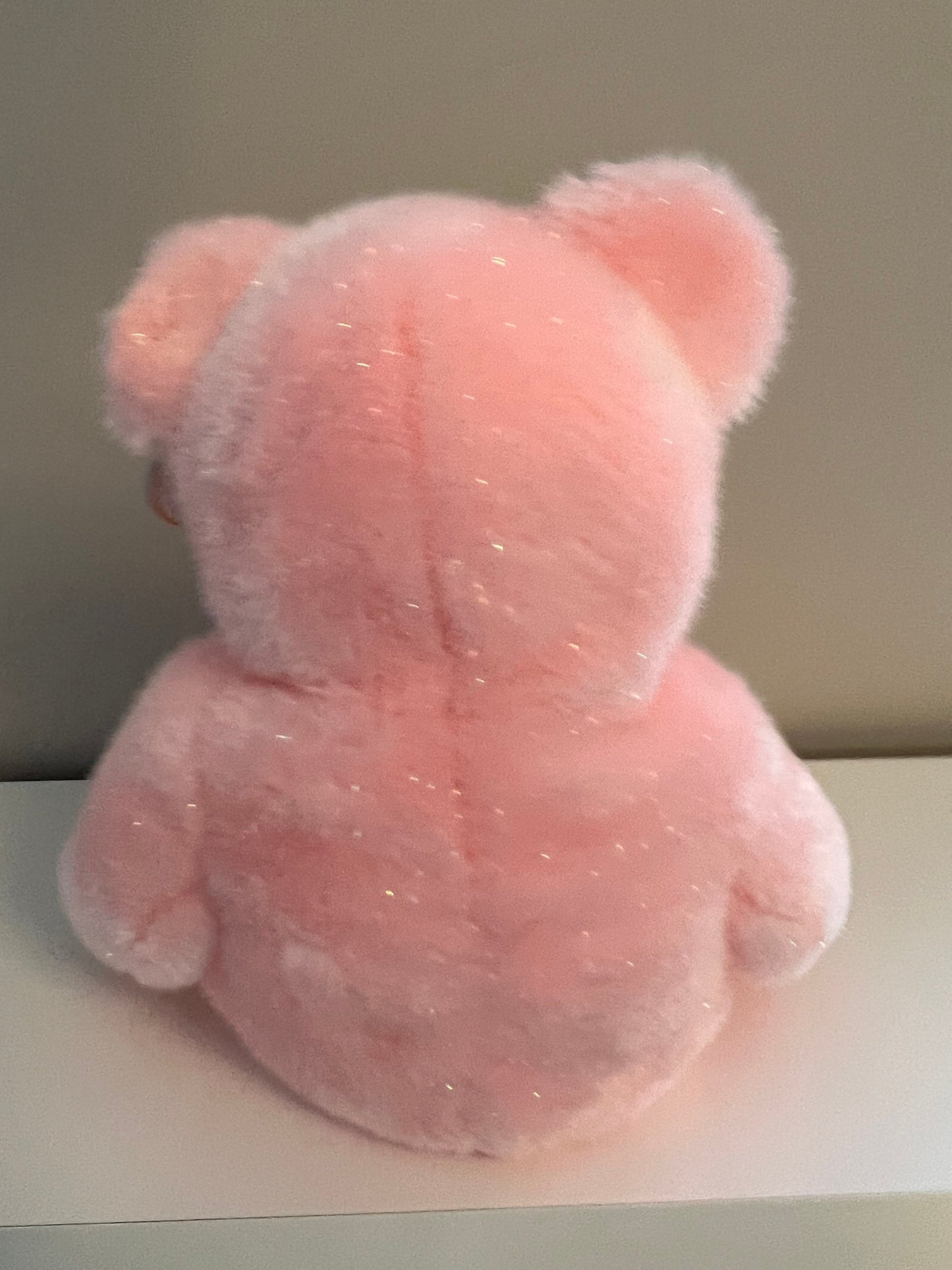 Ty Beanie Buddy “Mum” the Pink Sparkly Flower Bear - Mothers Day or Gift for Mom (13.5 inch)