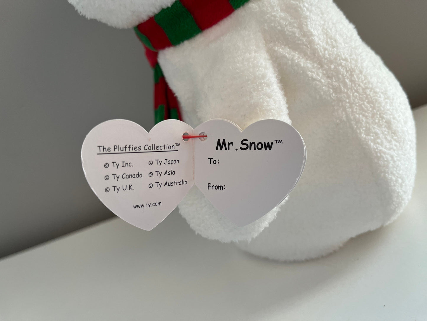 Ty Pluffies Collection “Mr Snow” and “Mrs Snow” the Snow Couple (11 inch)