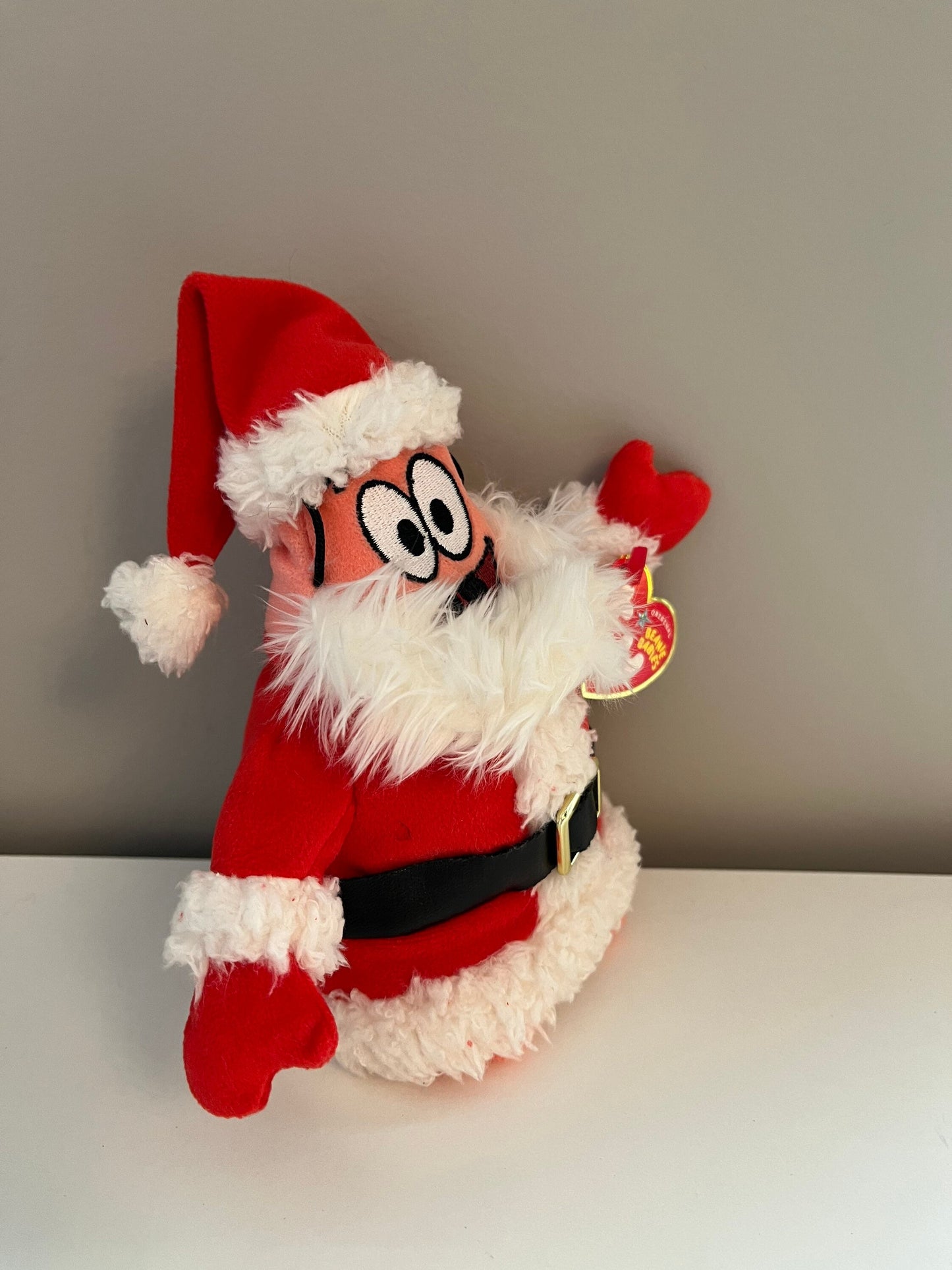 Ty Beanie Baby “Patrick Star Patrick Claus” the Patrick Santa Claus from SpongeBob SquarePants (7.5 inch)