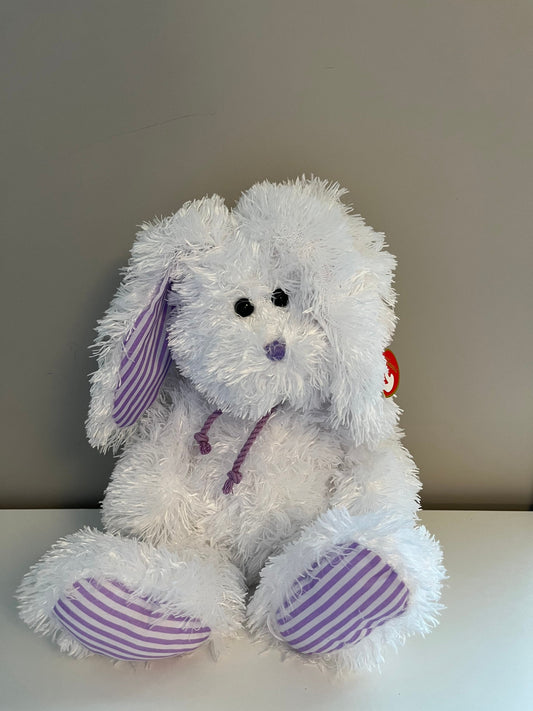 Ty Classics Collection “Mayfair” the Adorable Floppy Eared Purple and White Bunny (10 inch)