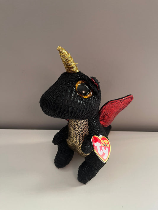 Ty Beanie Boo “Grindal” the Unidragon with Glitter Eyes (6 inch)