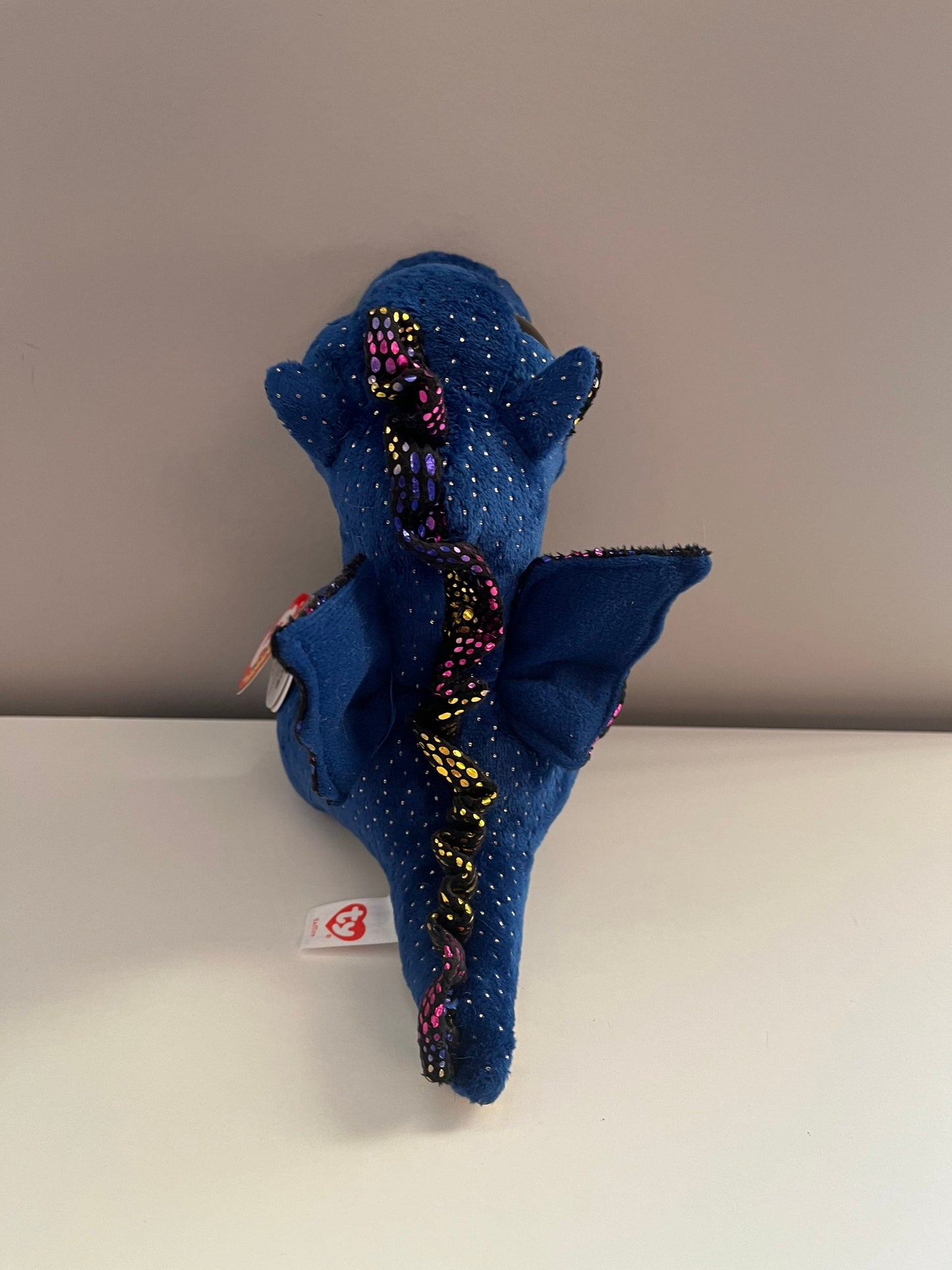 Ty Beanie Boo “Saffire” the Blue and Gold Dragon (6 inch)