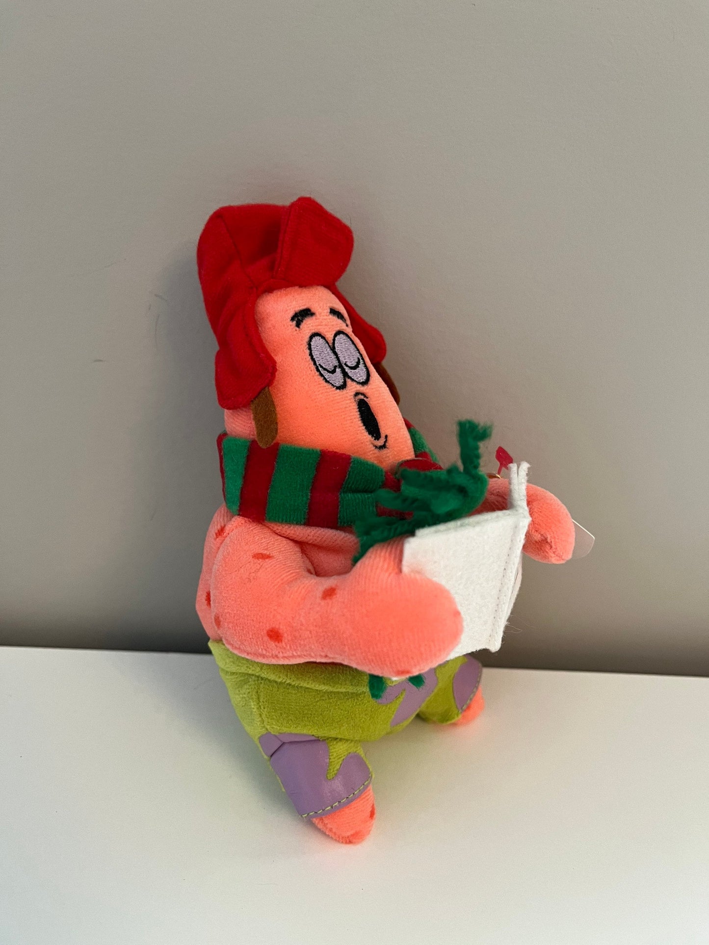 Ty Beanie Baby “Patrick Star Silent Night” the SpongeBob SquarePants Character (7.5 inch)