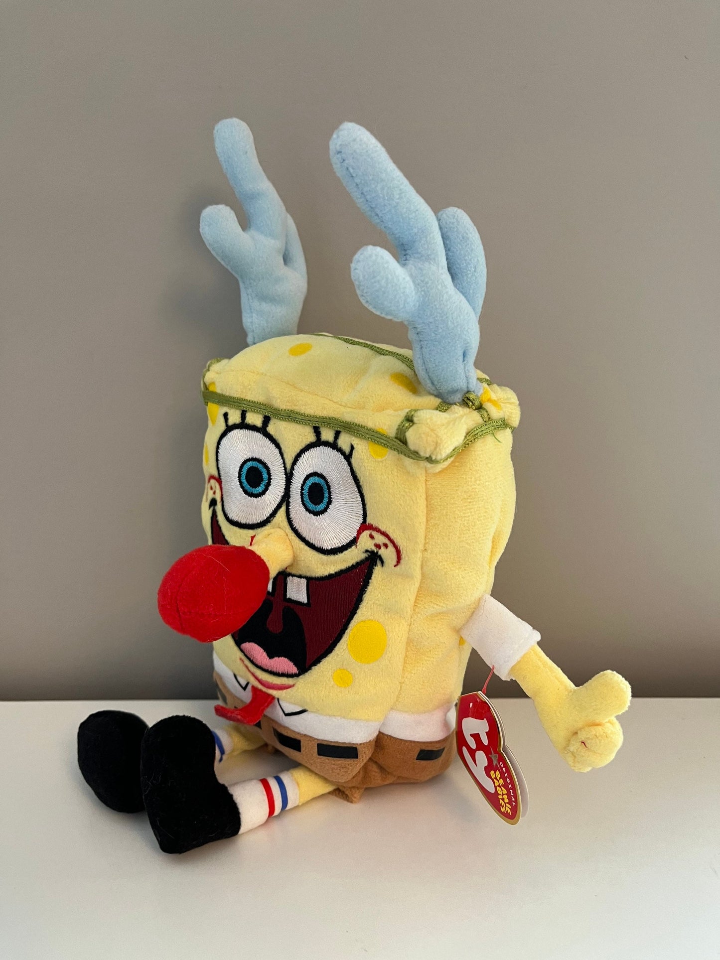 Ty Beanie Baby “SpongeBob SquarePants Sleigh-ride” from SpongeBob! (10 inch)