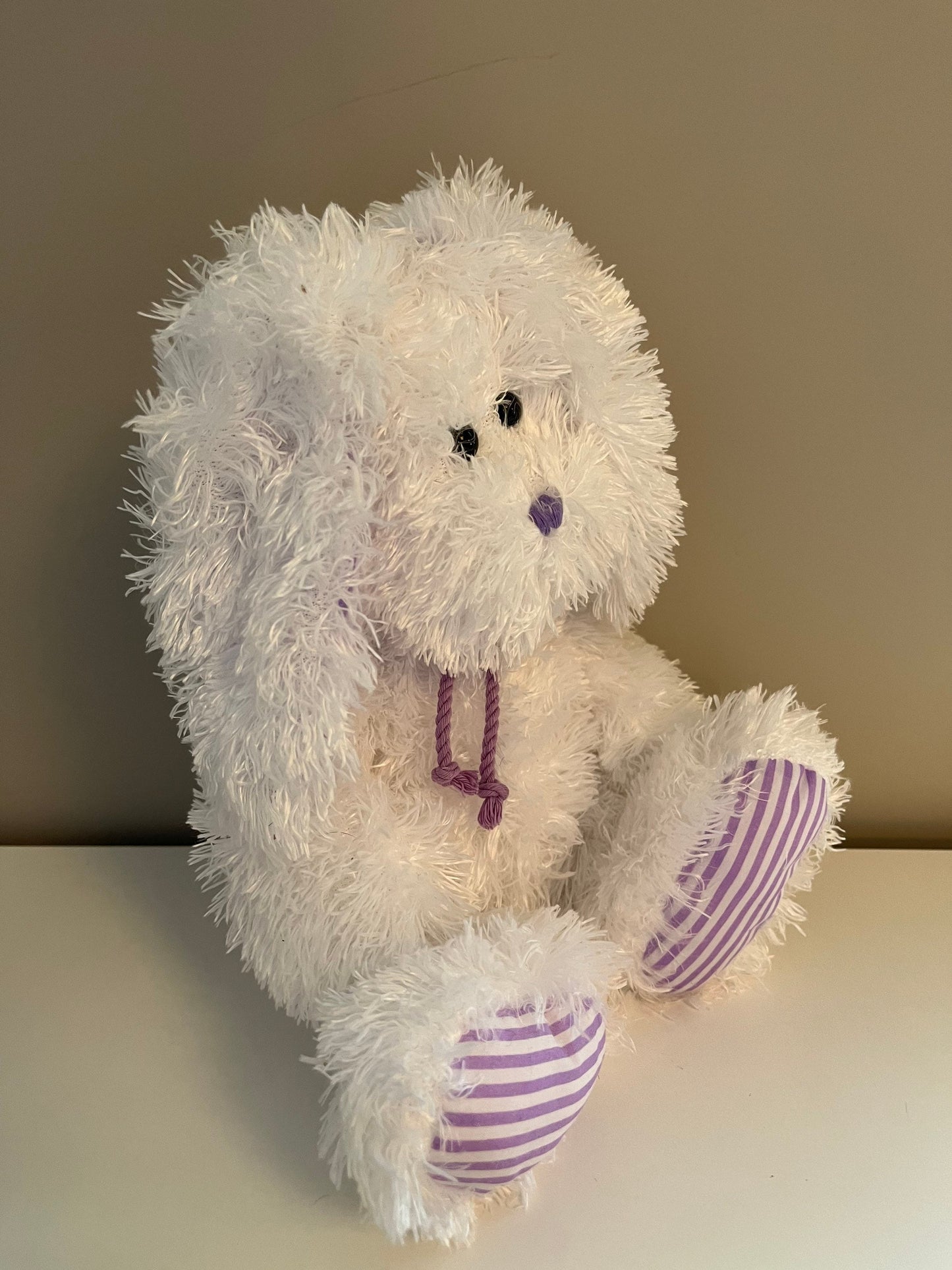 Ty Classics Collection “Mayfair” the Adorable Floppy Eared Purple and White Bunny (10 inch)