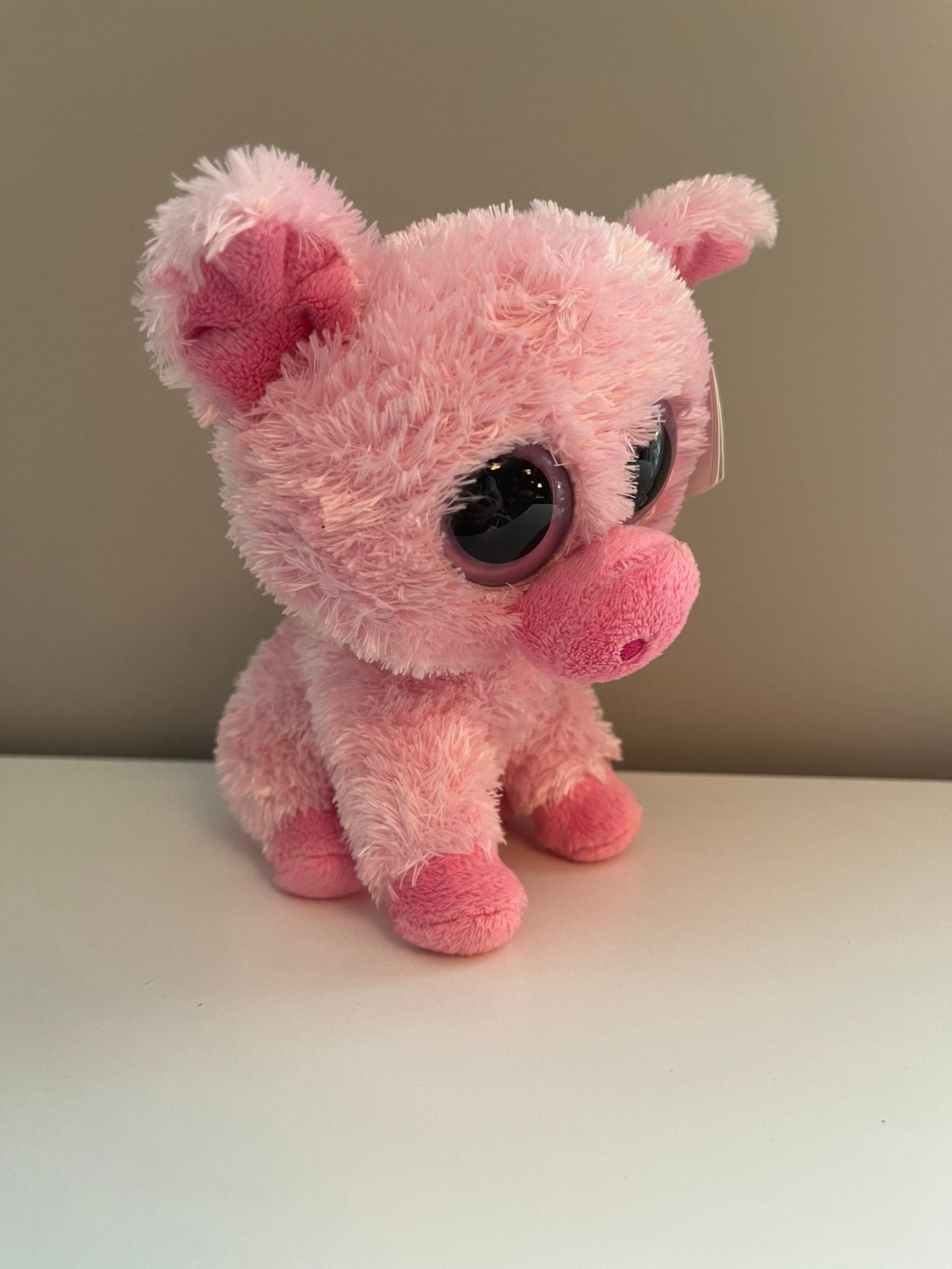 Ty Beanie Boo “Corky” the Pink Pig (6 inch)