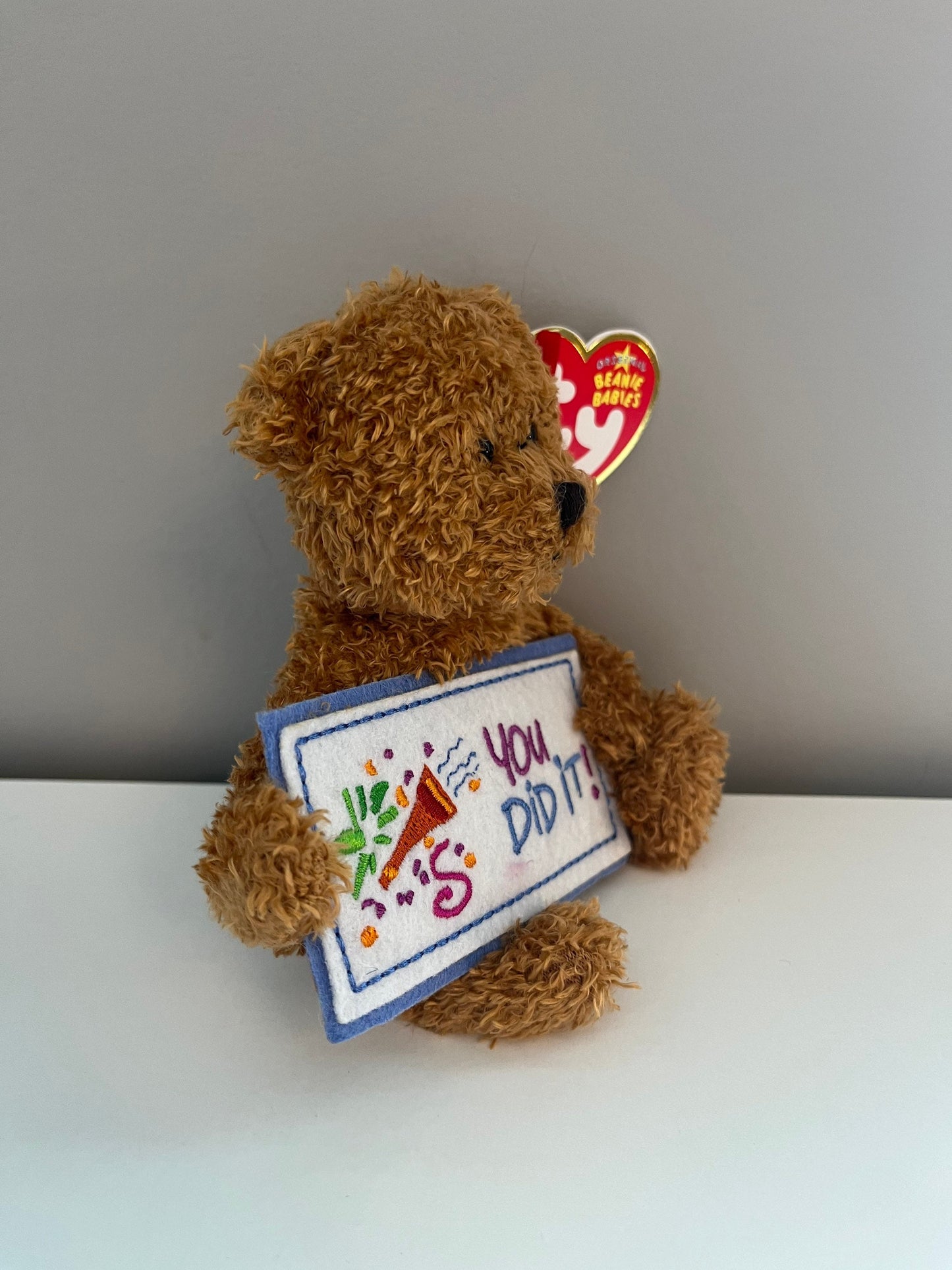 Ty Beanie Baby “You did it” the Bear - Greetings Collection (5.5 inch)