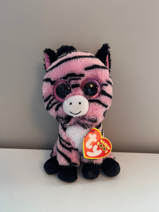 Ty Beanie Boo “Zoey” the Pink and Black Zebra (6 inch)