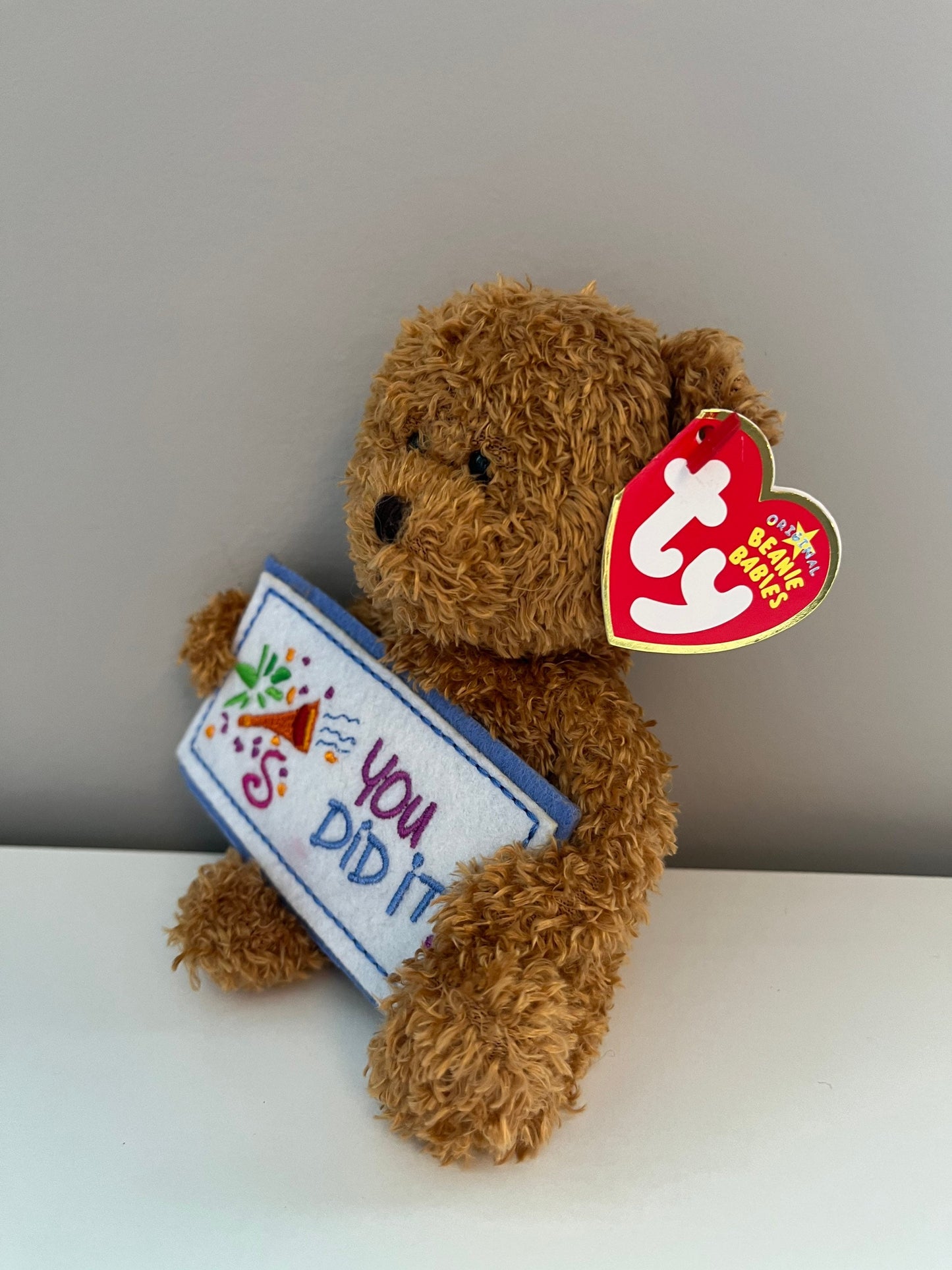 Ty Beanie Baby “You did it” the Bear - Greetings Collection (5.5 inch)