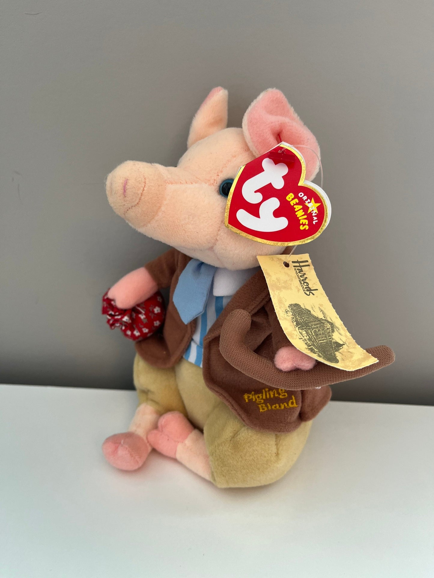 Ty Beanie Baby “Tale of Pigling Bland” from Peter Rabbit & Friends - UK Exclusive (6 inch)