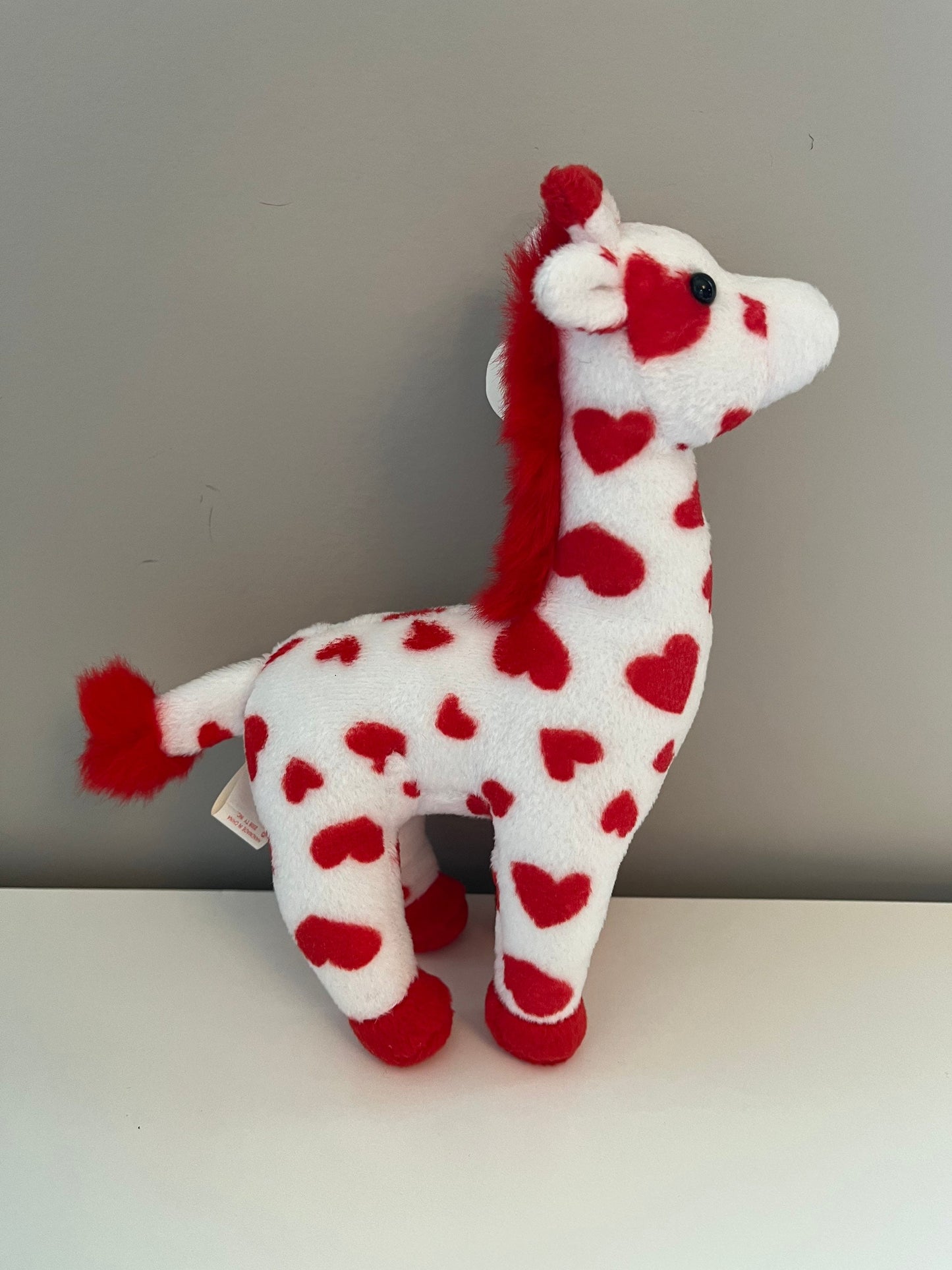 Ty Beanie Baby “Smoothie” the Red and White Love Giraffe **Rare!** (10 inch)