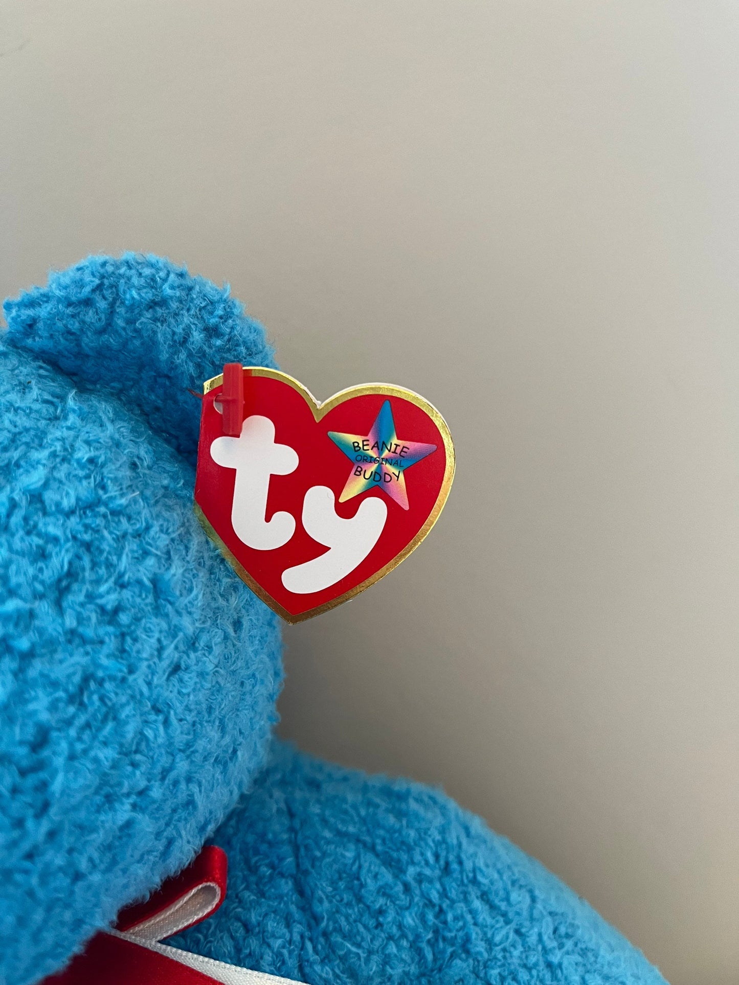 Ty Beanie Buddy “Addison” the Blue Baseball Bear (13.5 inch)