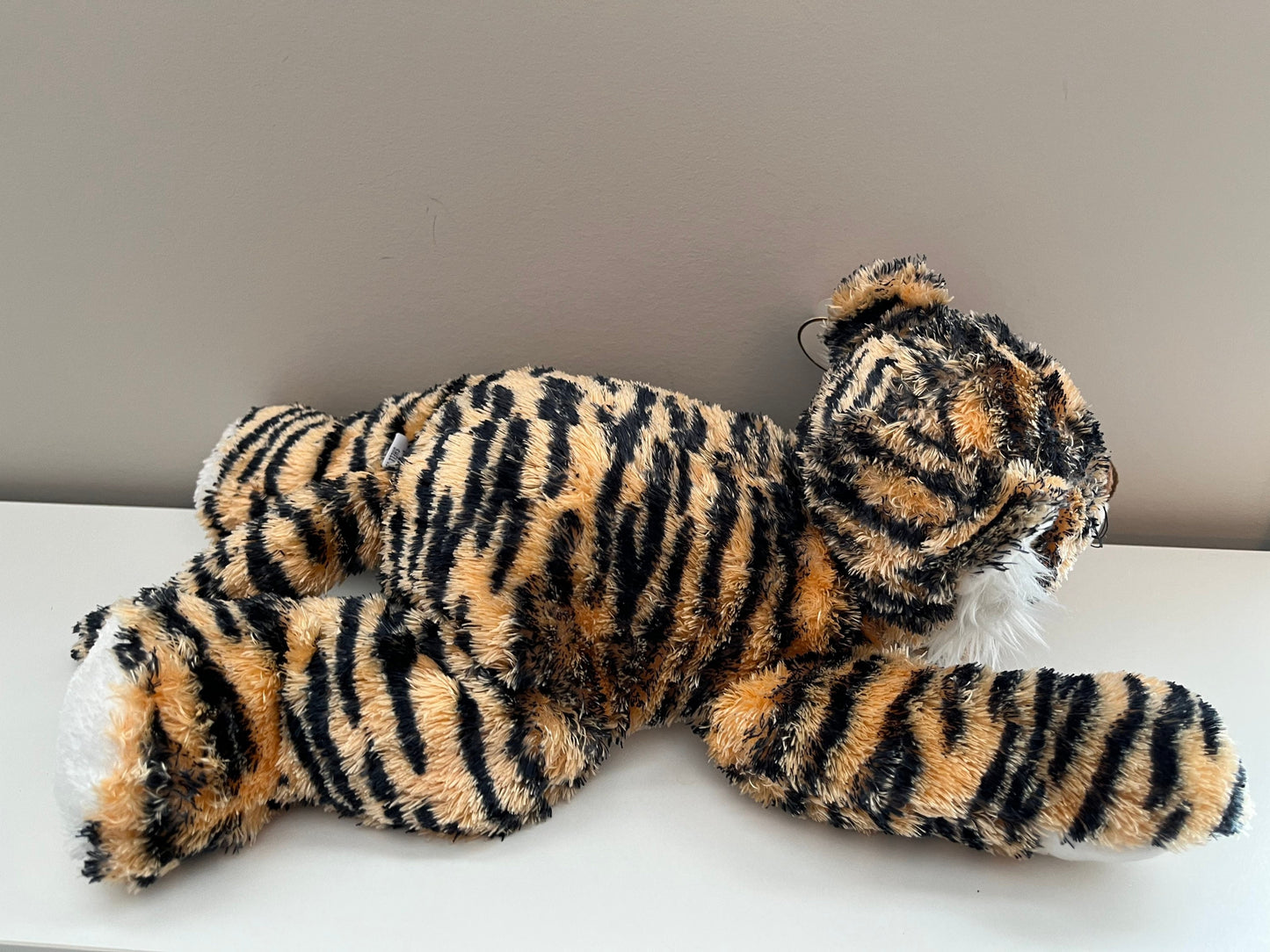 Ty Baby “Tygerhugs” the Tiger - Pillow Pals Collection with Baby Rattle inside (12 inch)