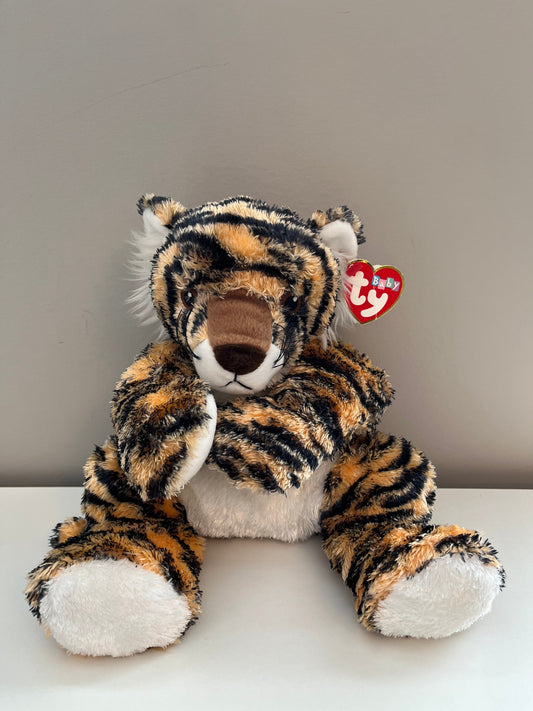 Ty Baby “Tygerhugs” the Tiger - Pillow Pals Collection with Baby Rattle inside (12 inch)