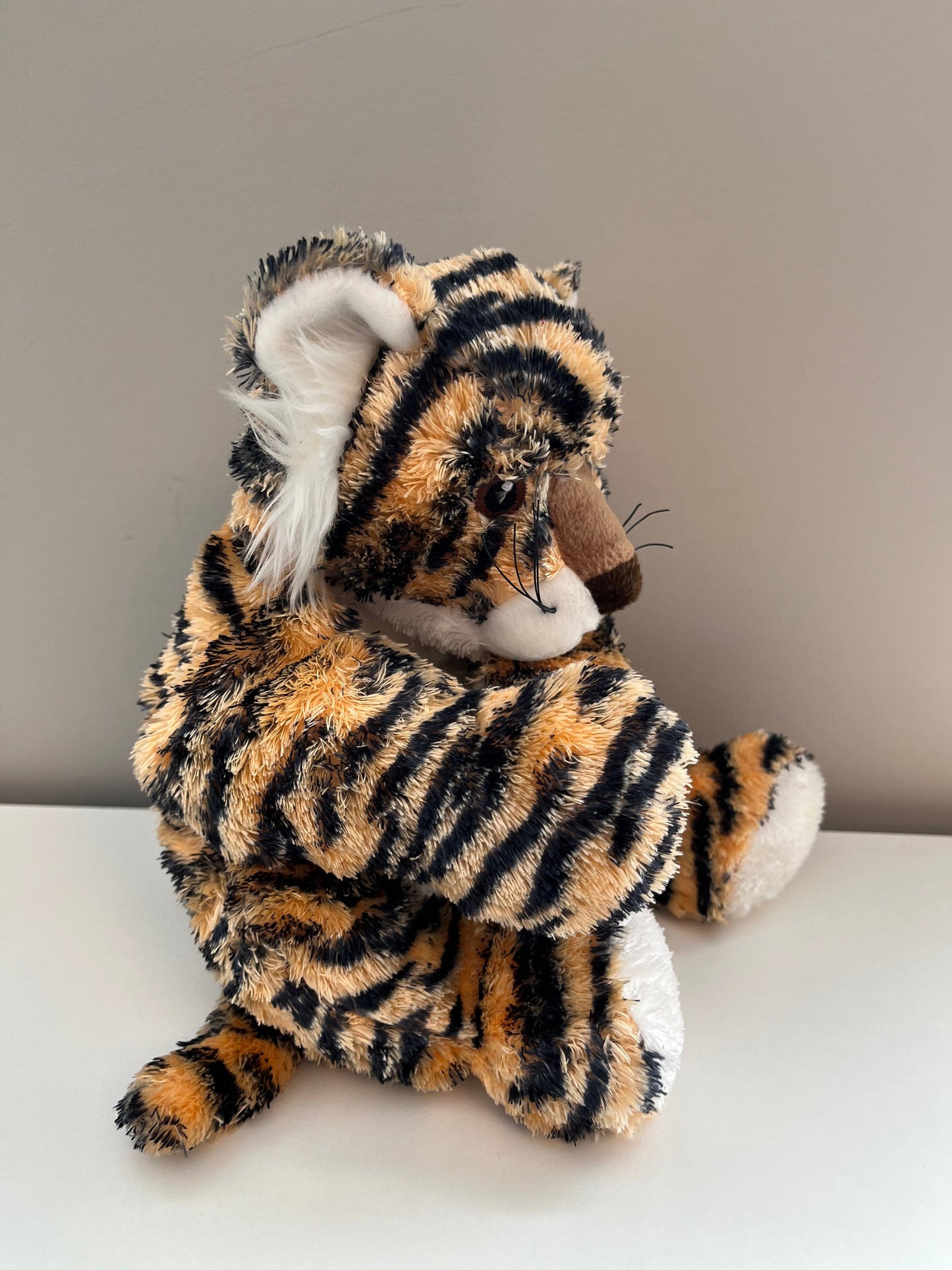 Ty Baby “Tygerhugs” the Tiger - Pillow Pals Collection with Baby Rattle inside (12 inch)